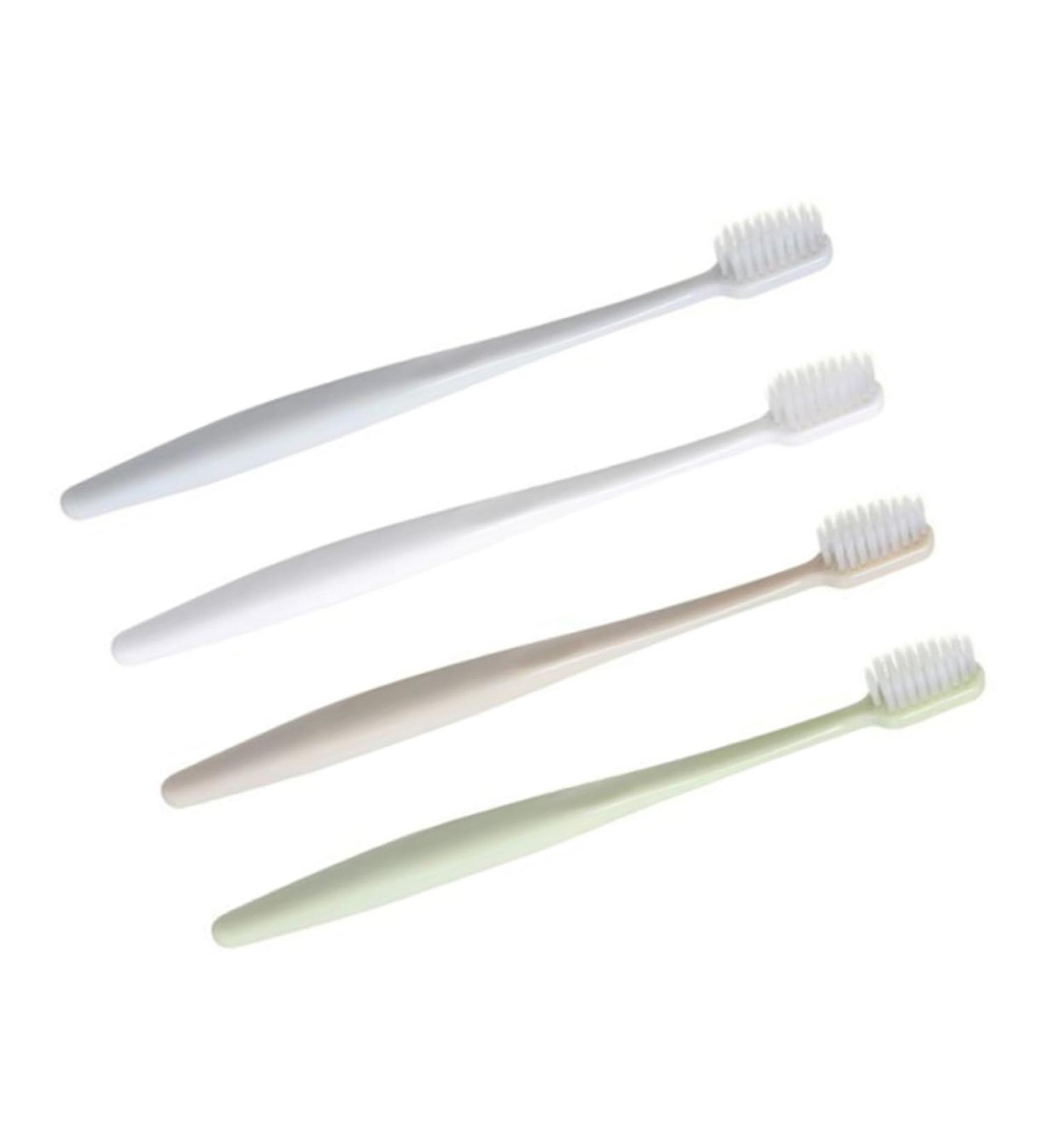Frcolor Nano Toothbrush Set - 4 Soft Toothbrushes for Optimal Oral Hygiene & Gum Care - Slipproof Travel Bags Included - Buy Online on GoSupps.com