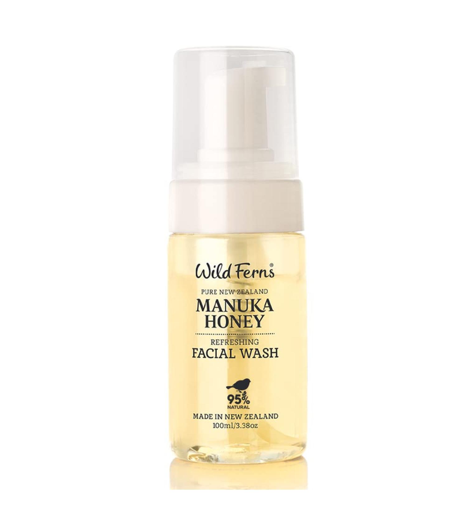 Wild Ferns Manuka Honey Facial Wash - 95% Natural | 100ml - Buy Online on GoSupps.com