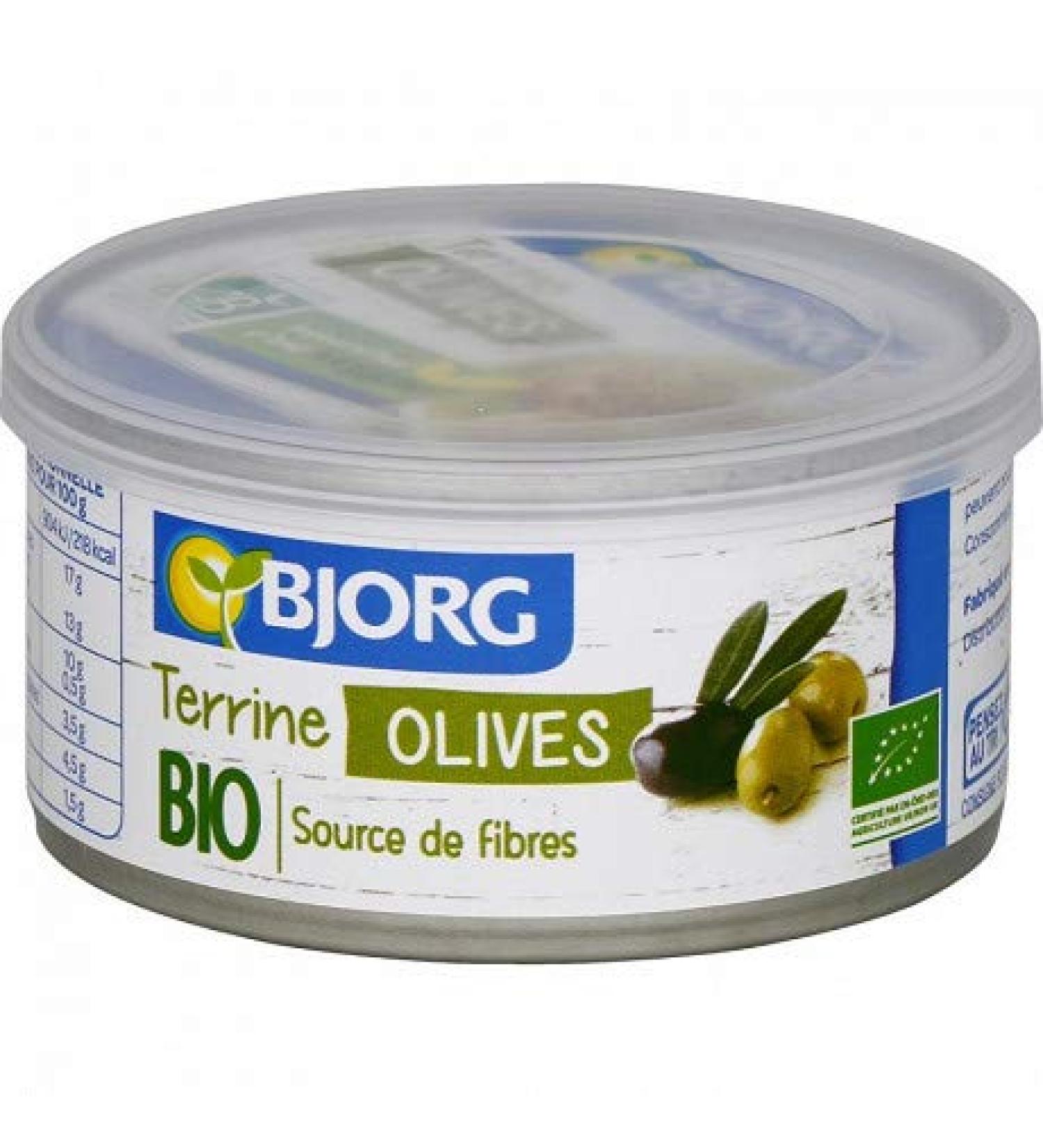 BJORG - Vegetable Terrine Olives 125G - Pack of 3