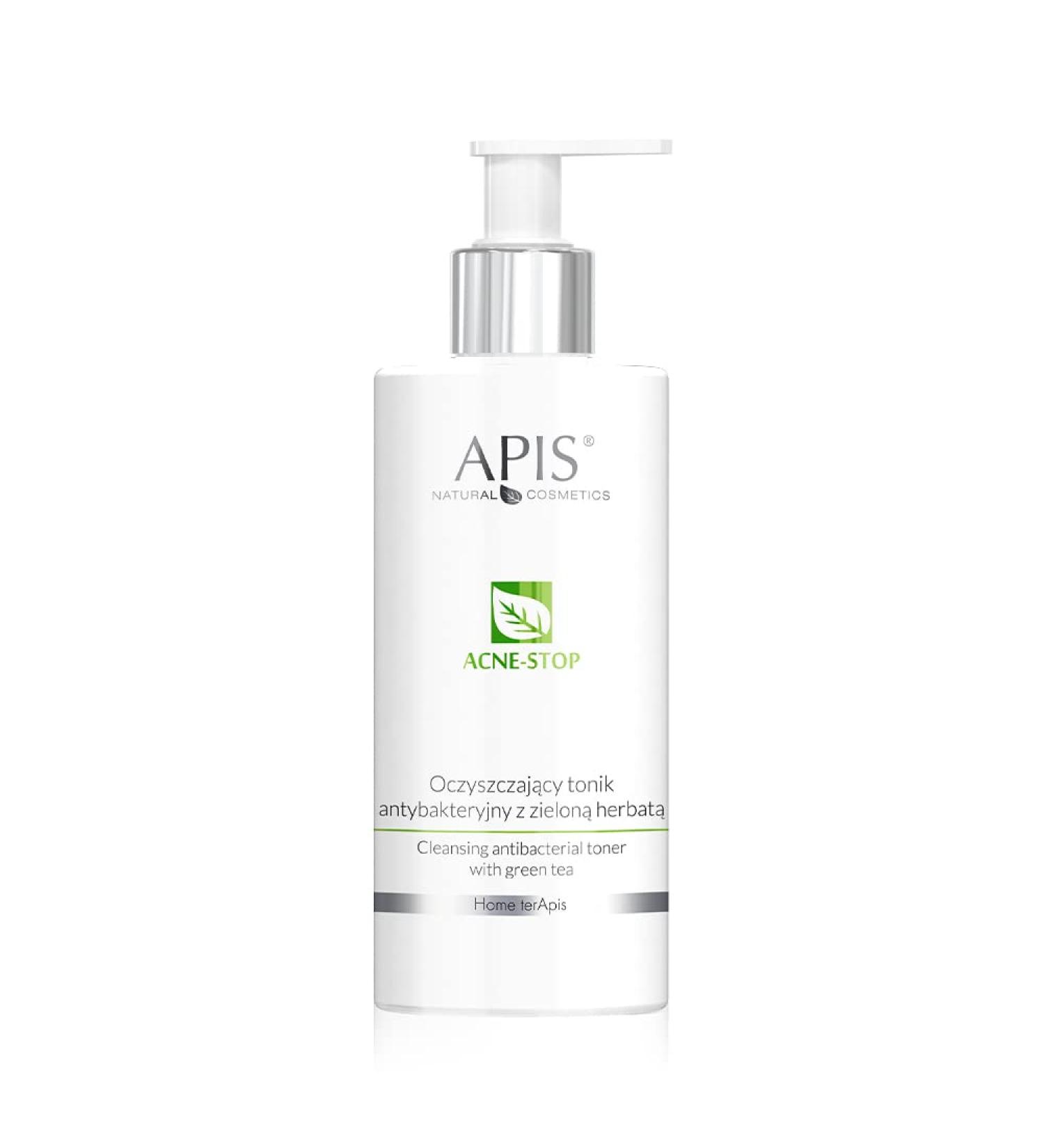 Apis Home Terapis Acne Stop Cleansing Antibacterial Tonic with Green Tea 300ml - Buy Online on GoSupps.com