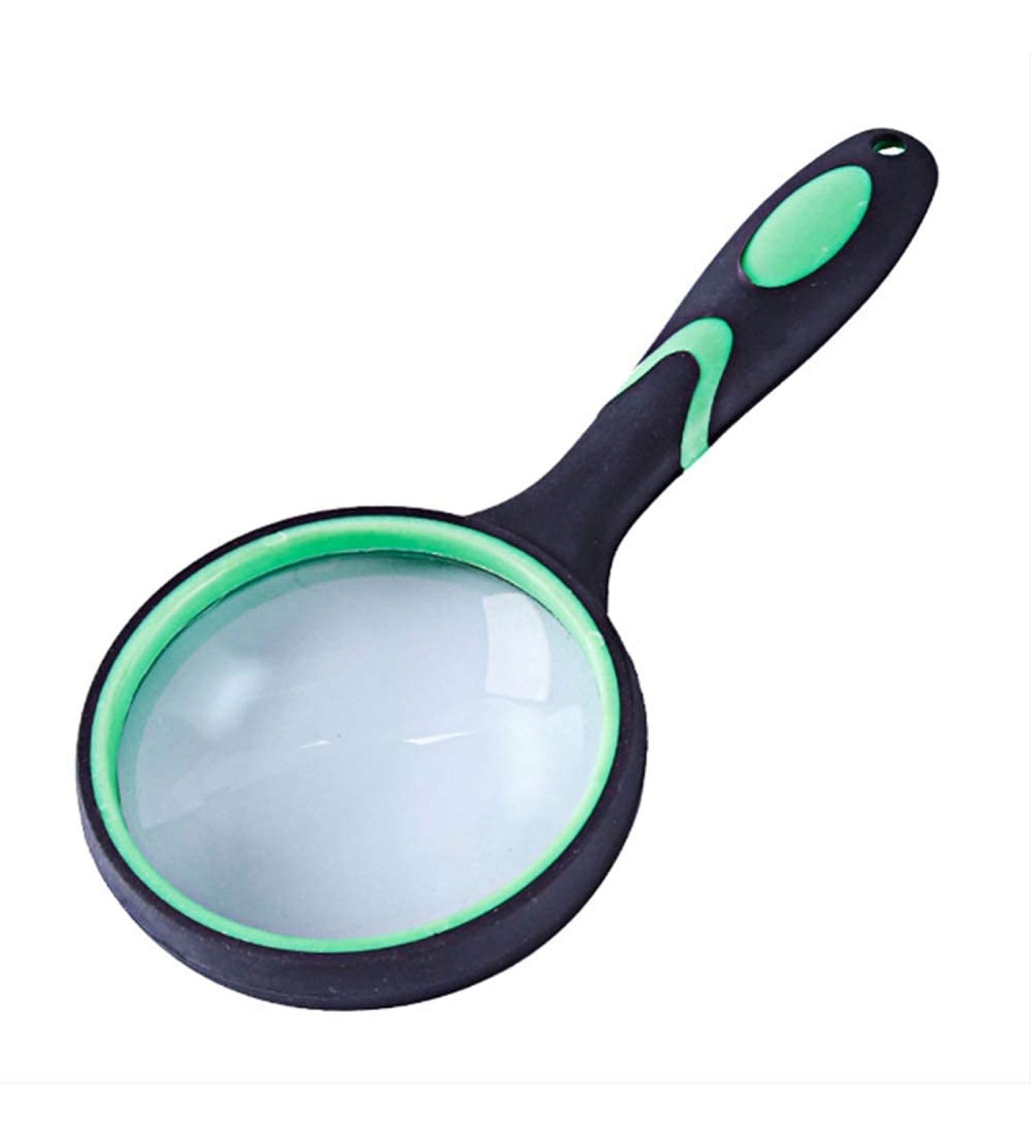 Magnifying Glass 10x Handheld Reading Magnifier - 188mm Large Magnifying Lens with Soft Handle for Book Newspaper Reading Insect and Hobby Observation Classro