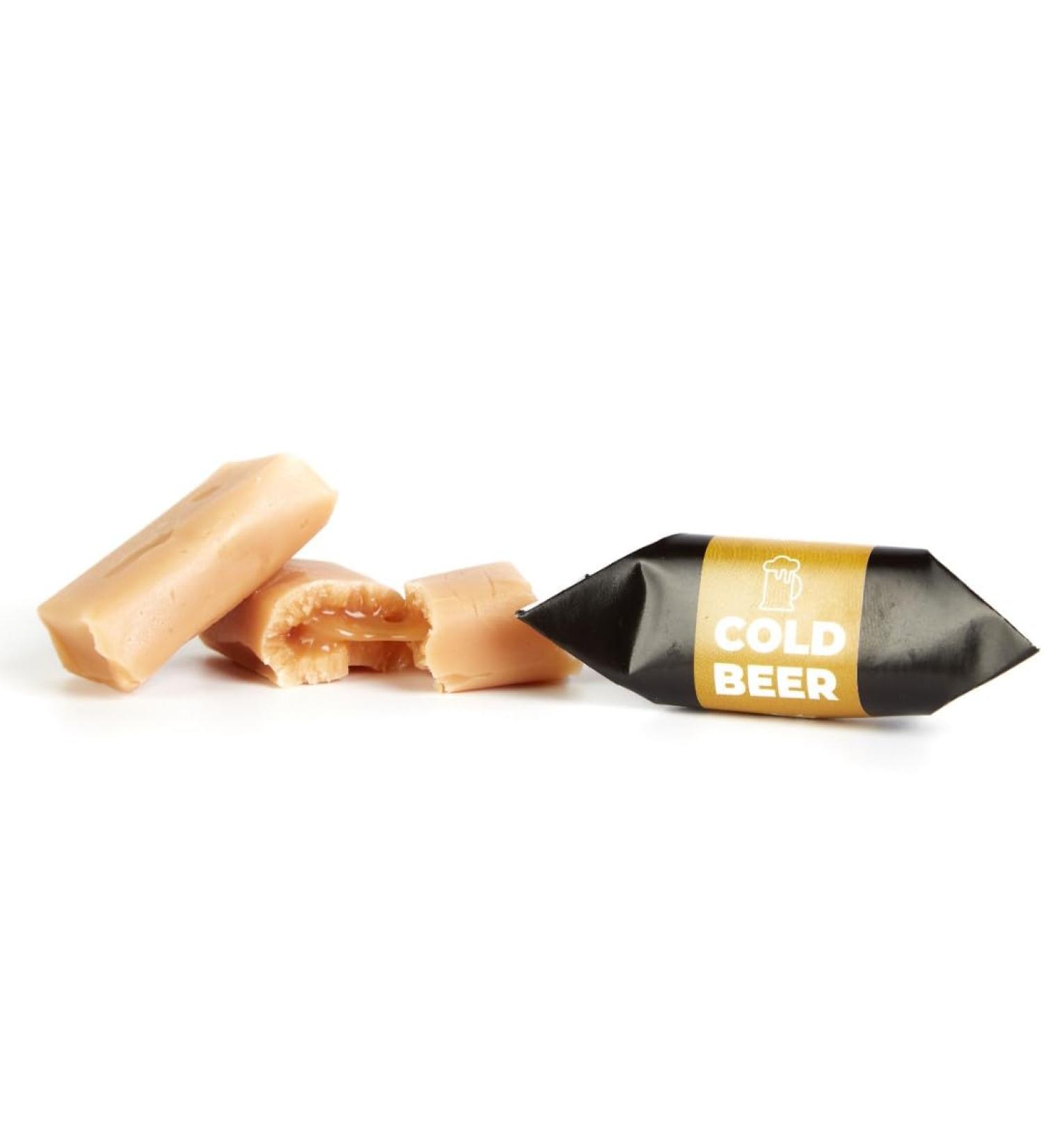 Handmade Traditional Caramel Bonbons & Fresh Fudge - Cold Beer Flavor - MR Fudgestoo Sweets - 900g Box - International Shipping - Buy Online on GoSupps.com