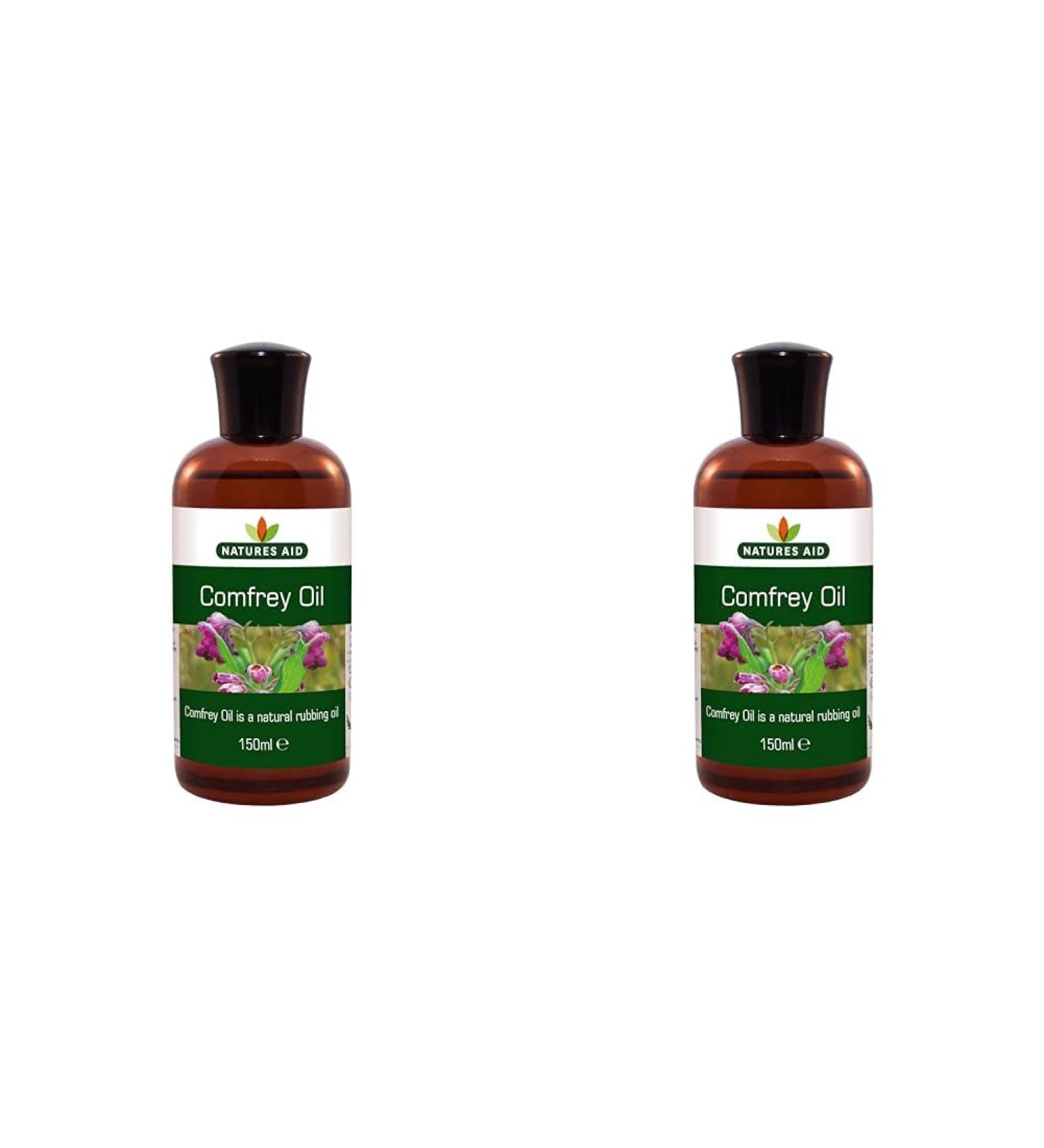 Natures Aid Comfrey Oil (Knitbone Natural Rubbing Oil Suitable for Vegetarians Made in the UK) 5023652041509 150 ml (Pack of 2) - Buy Online on GoSupps.com