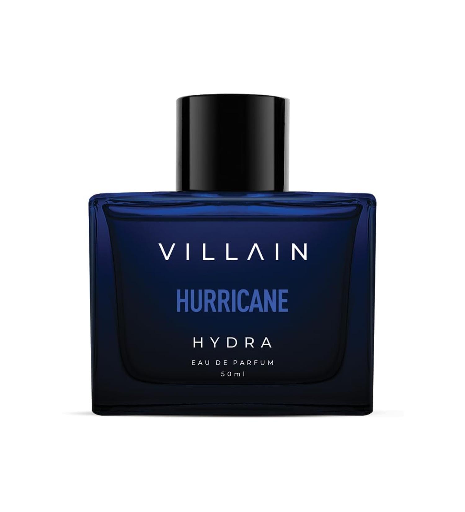 Villain Hurricane Hydra Eau de Parfum for Men - Luxury Aqua Fragrance | Fresh Long-Lasting Scent | 50ml - Buy Online on GoSupps.com