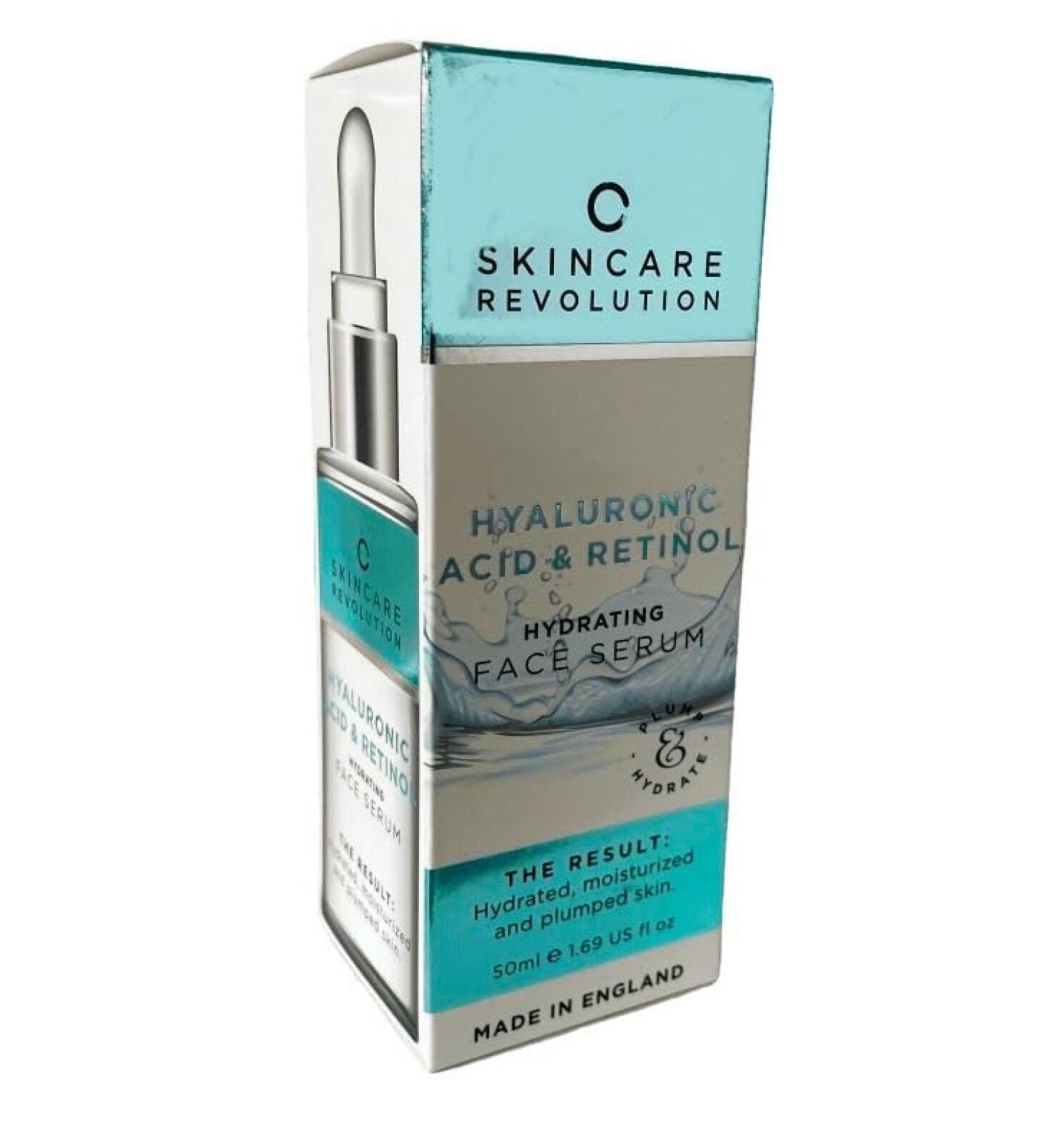 Skincare Revolution Hyaluronic Acid & Retinol Hydrating Face Serum 50ml