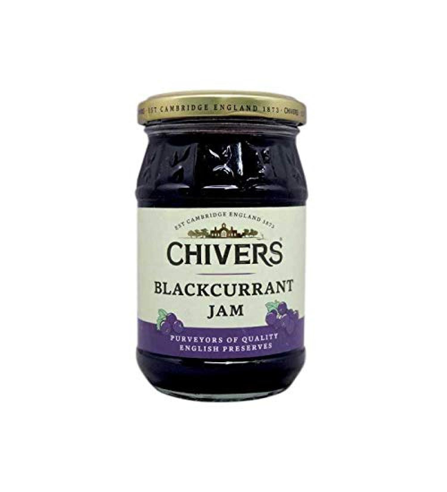Chivers - Blackcurrant Jam - Blackcurrant Jam - Blackcurrant - Blackcurrant - English Jam - 340 Grams