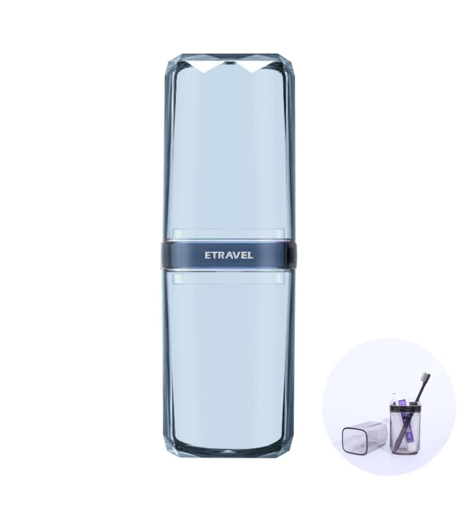 Meijmjia Transparent Travel Toothbrush Holder & Toothpaste Box - Portable Antibacterial Design for Home Camping & School - Dust-Proof Blue - Buy Online on GoSupps.com