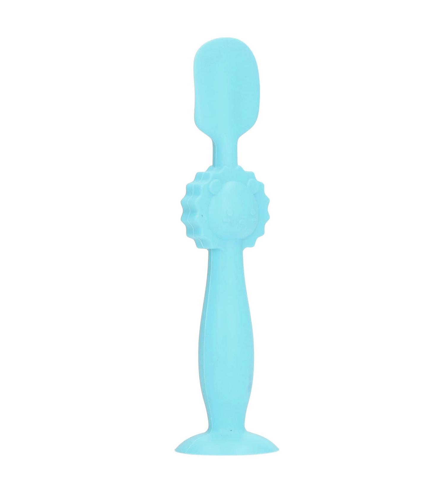 Baby Butt Cream Applicator - Soft Silicone Spatula with Suction Base for Diaper Cream - Skin-Friendly Daily Care (Blue) - Buy Online on GoSupps.com