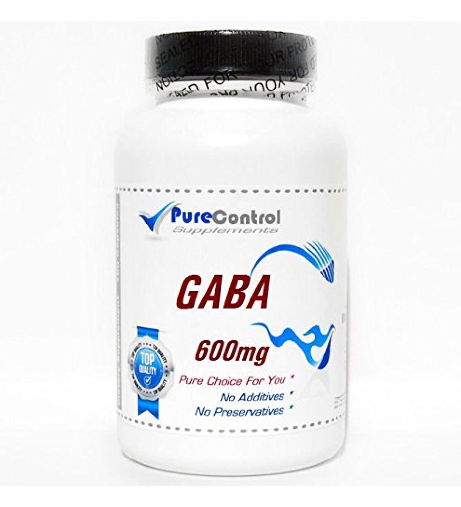 GABA 600mg // 180 Capsules // Pure // by PureControl Supplements
