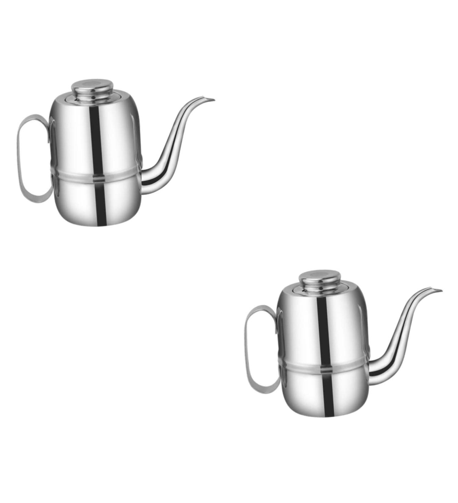 Zerodeko 2pcs Olive Oil Dispenser Bottle Oil Spout Bottle Cruet Salad Dressing Bottle Sauce Dispenser Olive Oil Bottle Stainless Steel Oil Vinegar Cruet Oil Container Metal Pour The Oil Pot 18*9.2*13cmx2pcs As Shownx2pcs - Buy Online on GoSupps.com