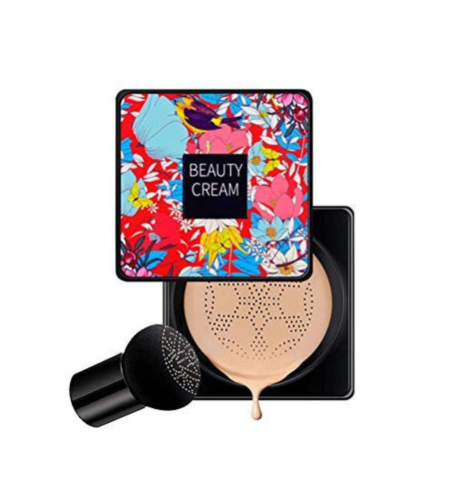 Mushroom Head Air Cushion BB Cream Concealer - Moisturizing Nude Makeup with CC Liquid Foundation for Even Skin Tone - Medium Coverage Makeup Base - Buy Online on GoSupps.com