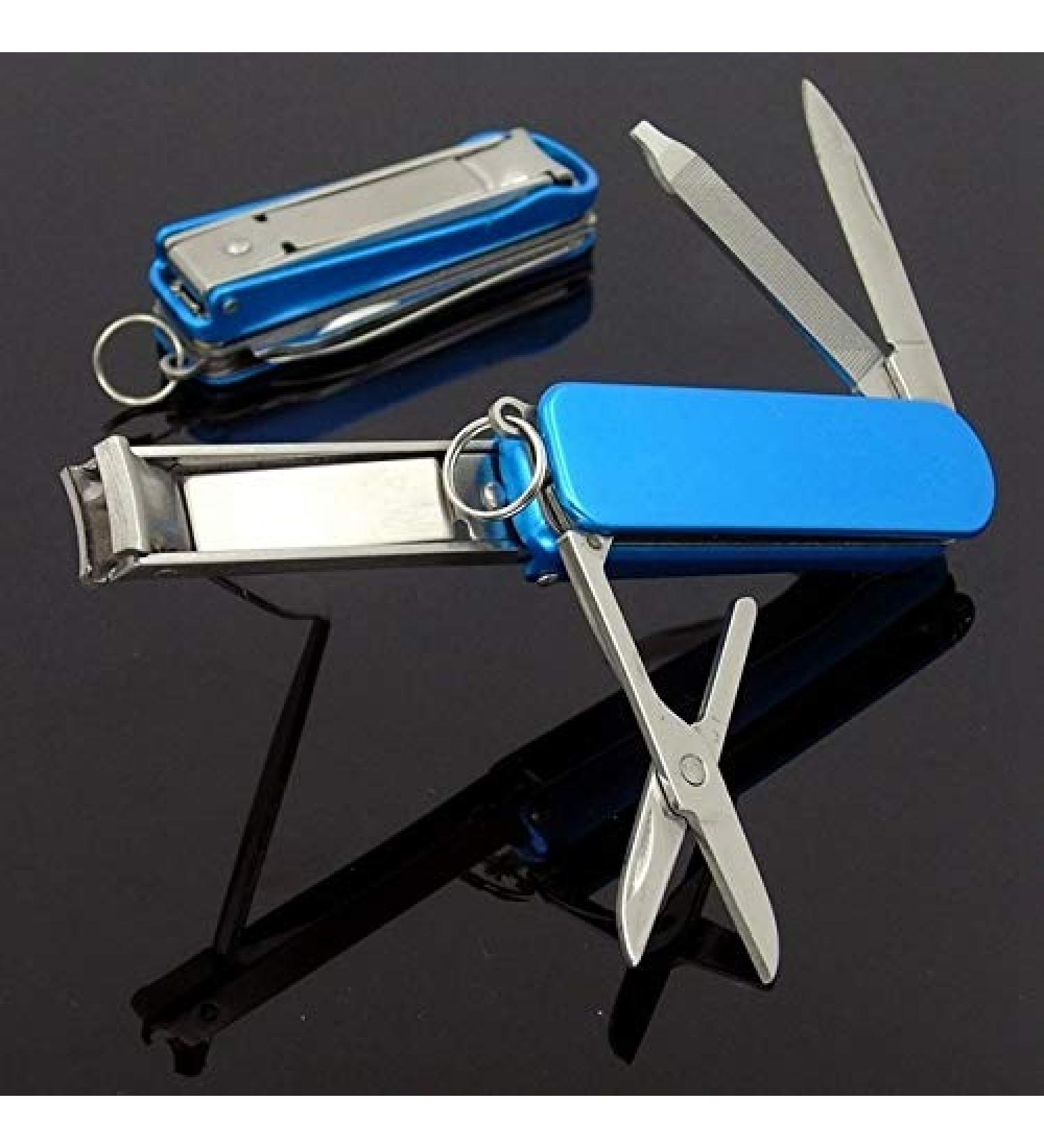 PSGS Multifunctional Nail Clipper Belt Finger File Belt Key Ring Finger Scissors Belt Finger Plier Belt Scissors (Color : BL) - Buy Online on GoSupps.com