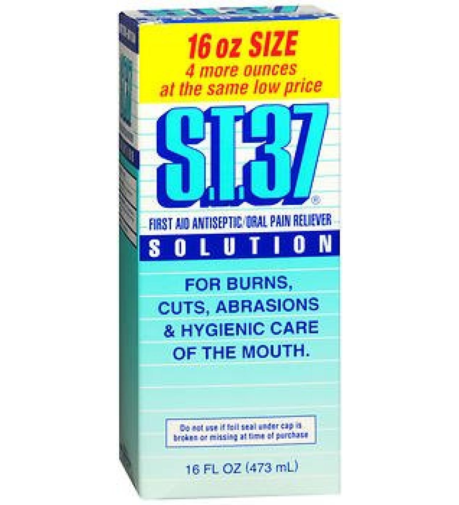 S.T.37 Mouth Pain Relief Solution - 16 oz Pack of 2
