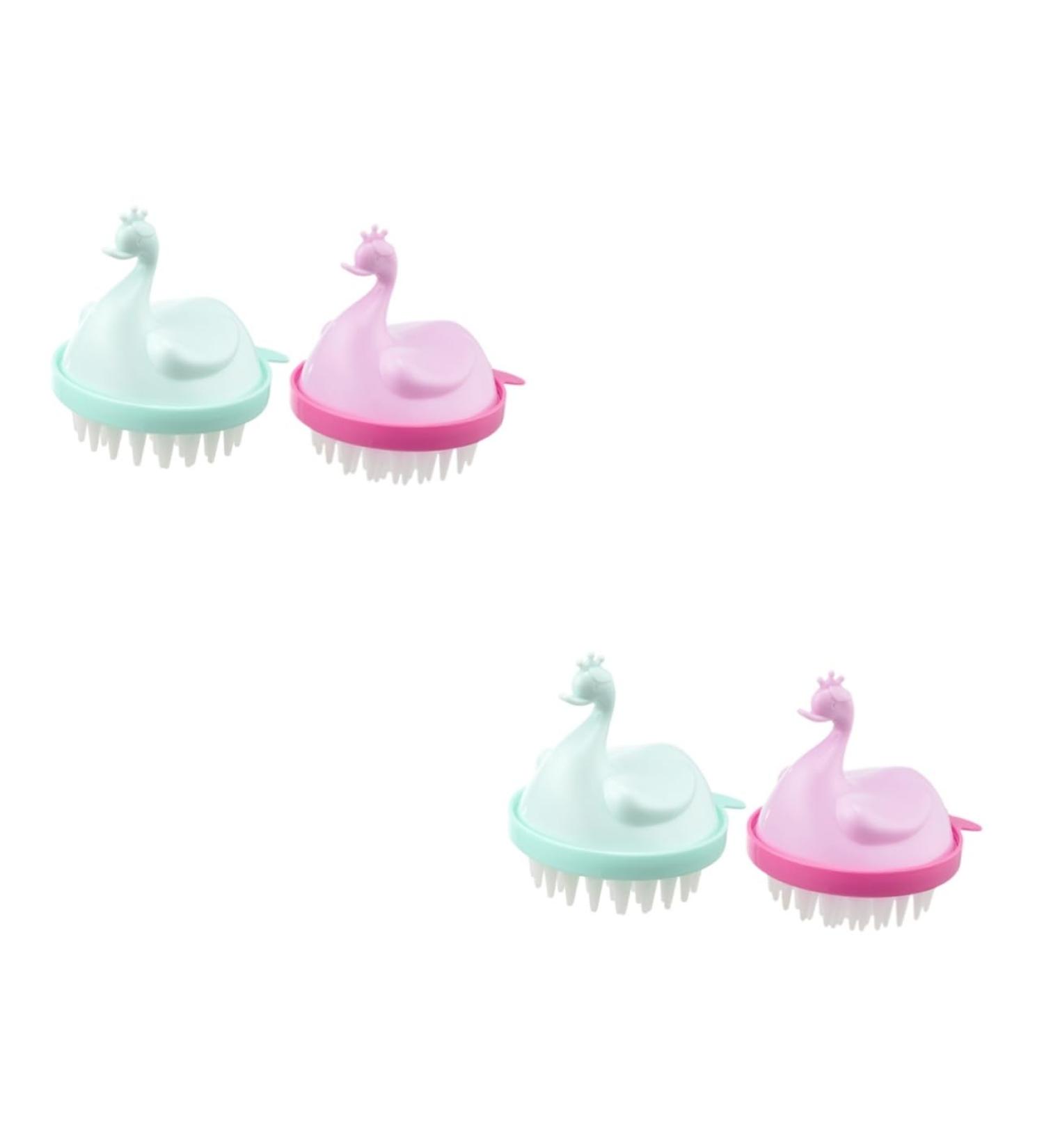 Buy Gleavi 4-Piece Massage Shampoo Comb Set - Curved Scalp Brush for Hair Care & Peeling Treatment - International Shipping Available - Buy Online on GoSupps.com