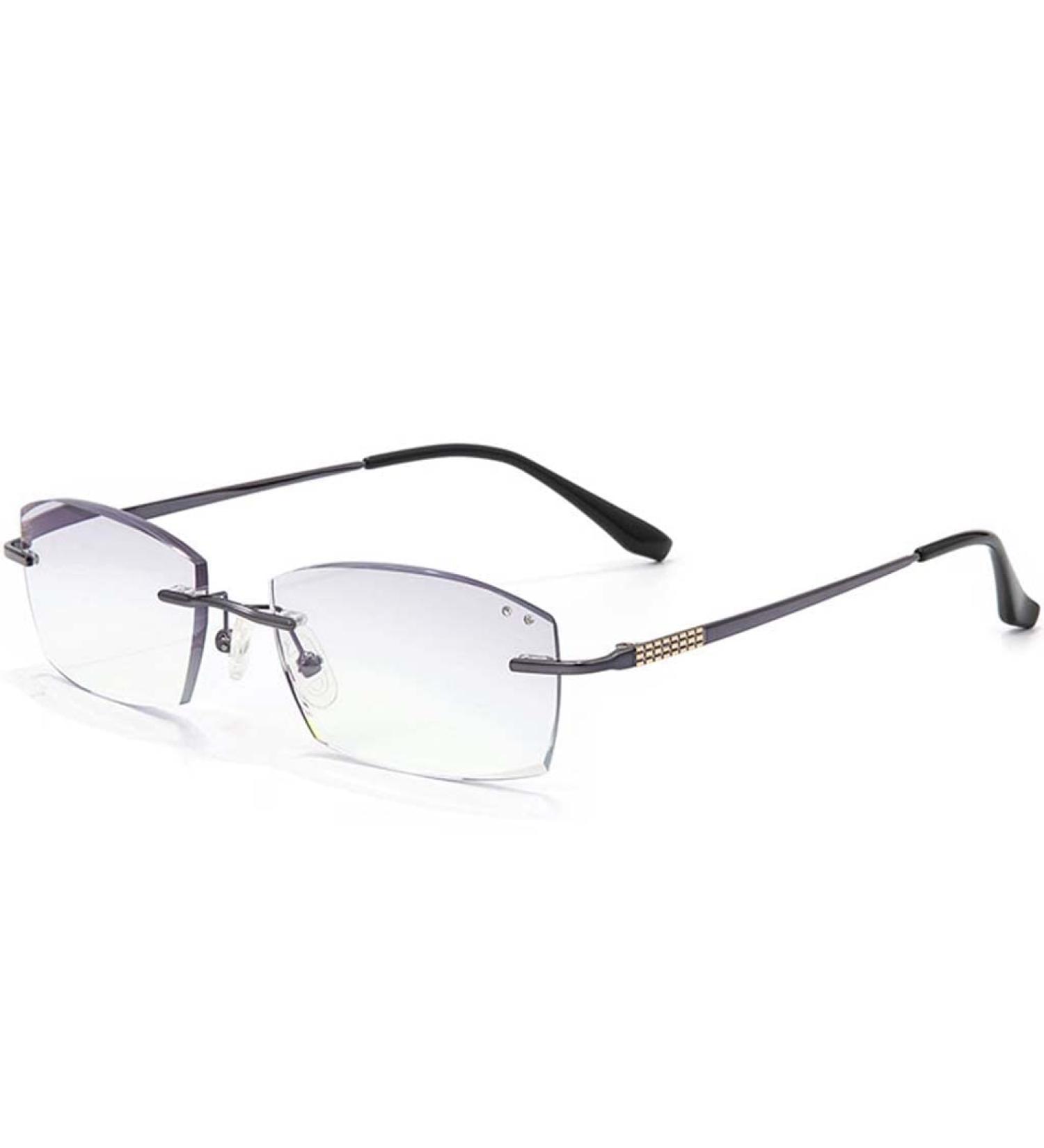 Bezax Ultra-Light Frameless Cutting Glasses | Anti-Fatigue Multifocal Computer & Reading Glasses for Seniors | Anti-Blue Light | International Shipping - Buy Online on GoSupps.com