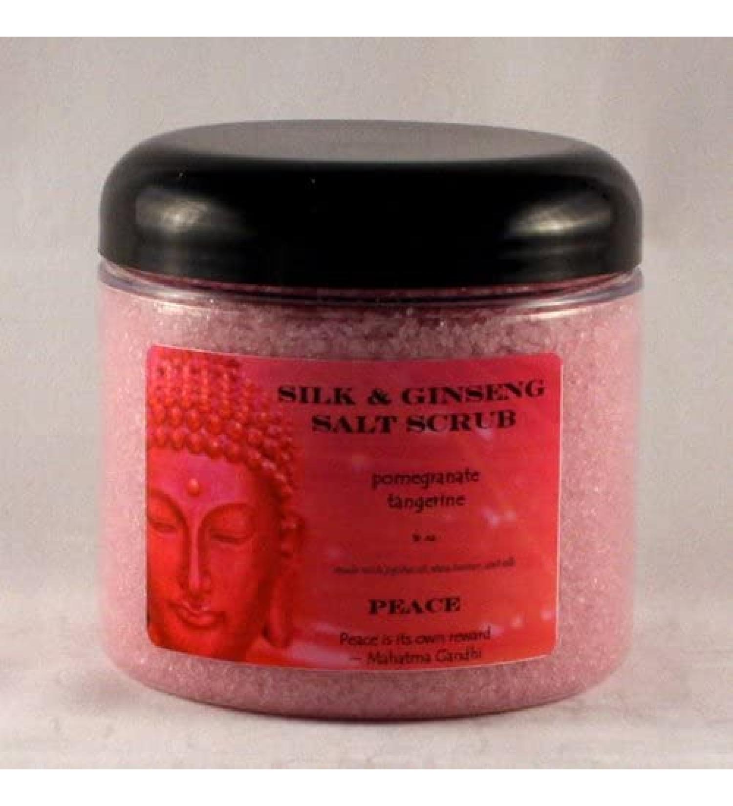 16 oz Zen Silk & Ginseng Salt Scrub Peace