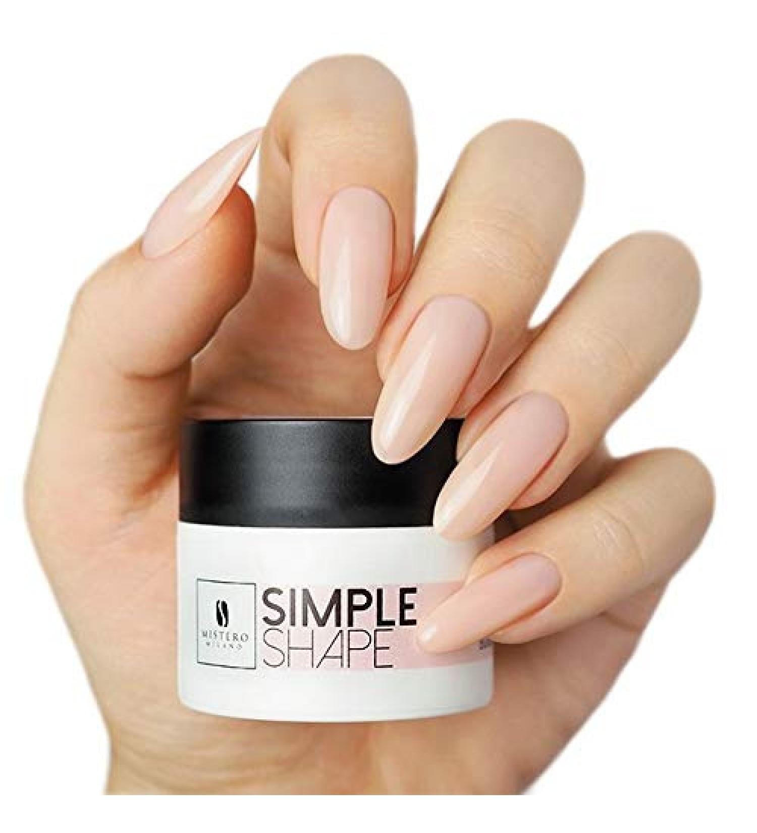 Mistero Milano Simple Shape UV LED Gel Builder - Nail Extensions Color Gel & Top Coat 15g - Acid-Free Formula for Perfect Nail Design - Buy Online on GoSupps.com