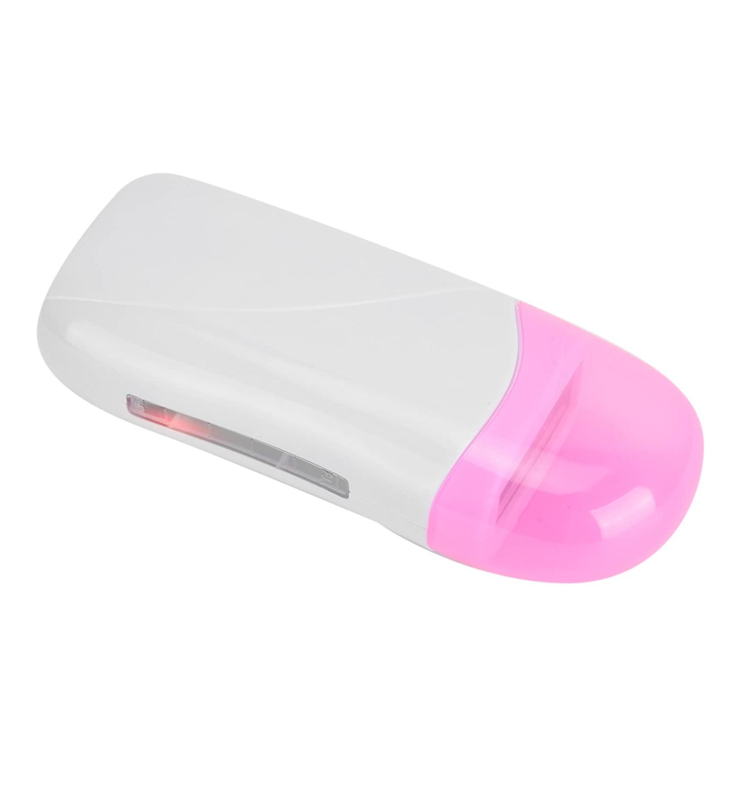 Hair Removal Wax Heating Set - 40W Fast Melting Transparent Window Lightweight ABS Ideal for Legs Arms & Bikinis - Comfortable Application EU 220V Pink & White - Buy Online on GoSupps.com