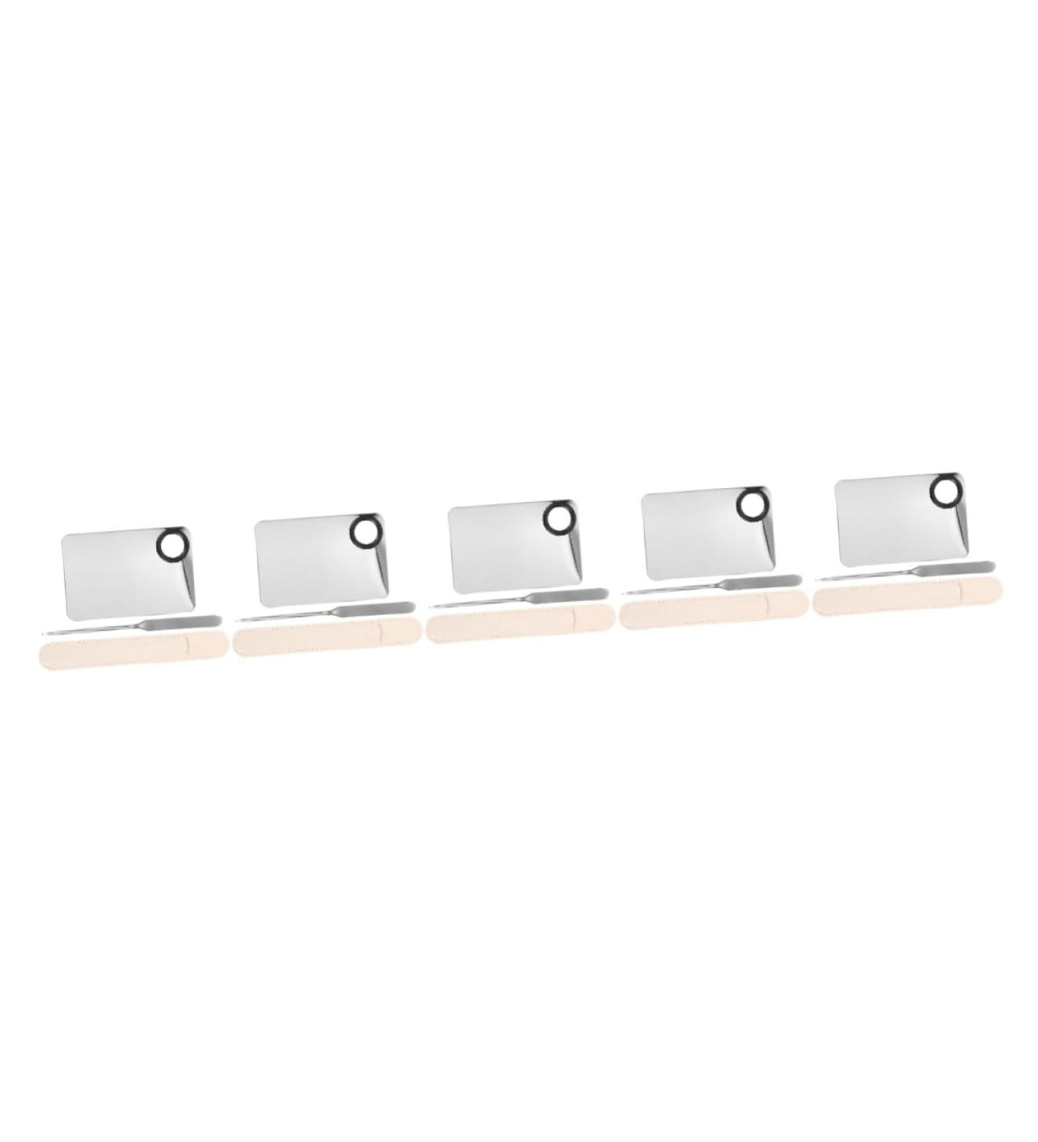 5 Sets Liquid Foundation Palette & Stainless Steel Spatula - Premium Makeup Mixing Tools for Flawless Application - Buy Online on GoSupps.com