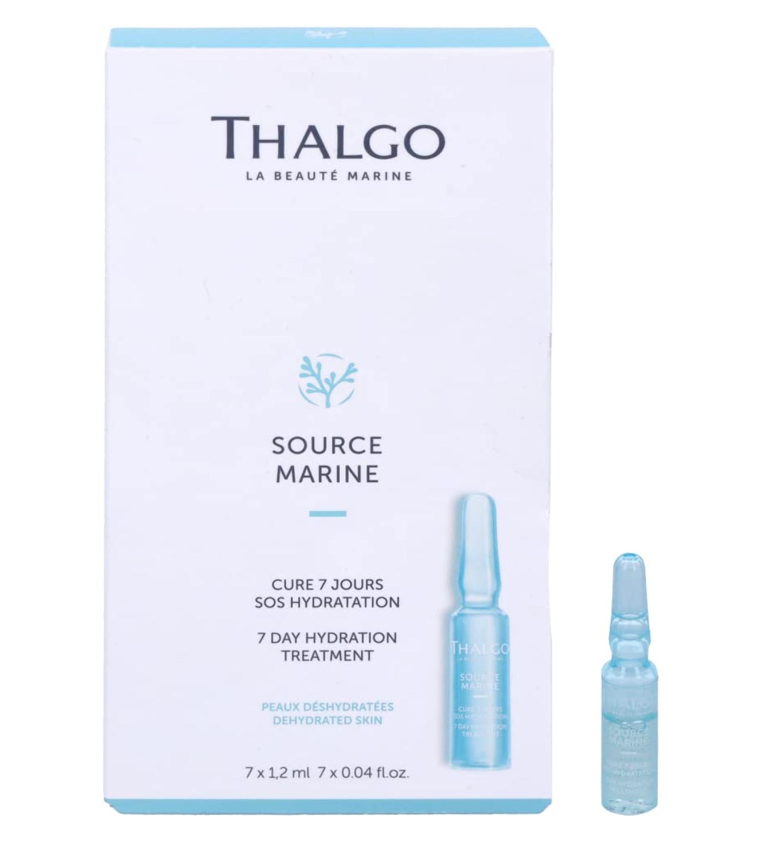 THALGO Source Marine Hydrating 7-Day Treatment | Absolute Hydra-Marine Concentrate SOS with Hyaluronic Acid - 7x1.2ml - International Shipping - Buy Online on GoSupps.com