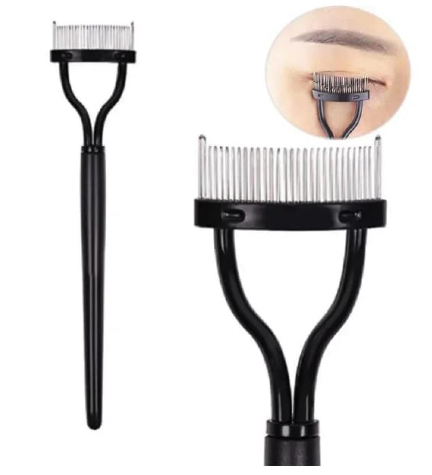 Shop Foldable Eyelash Curler with Metal Teeth - Black Eyelash Separator for Perfect Makeup - Buy Online on GoSupps.com