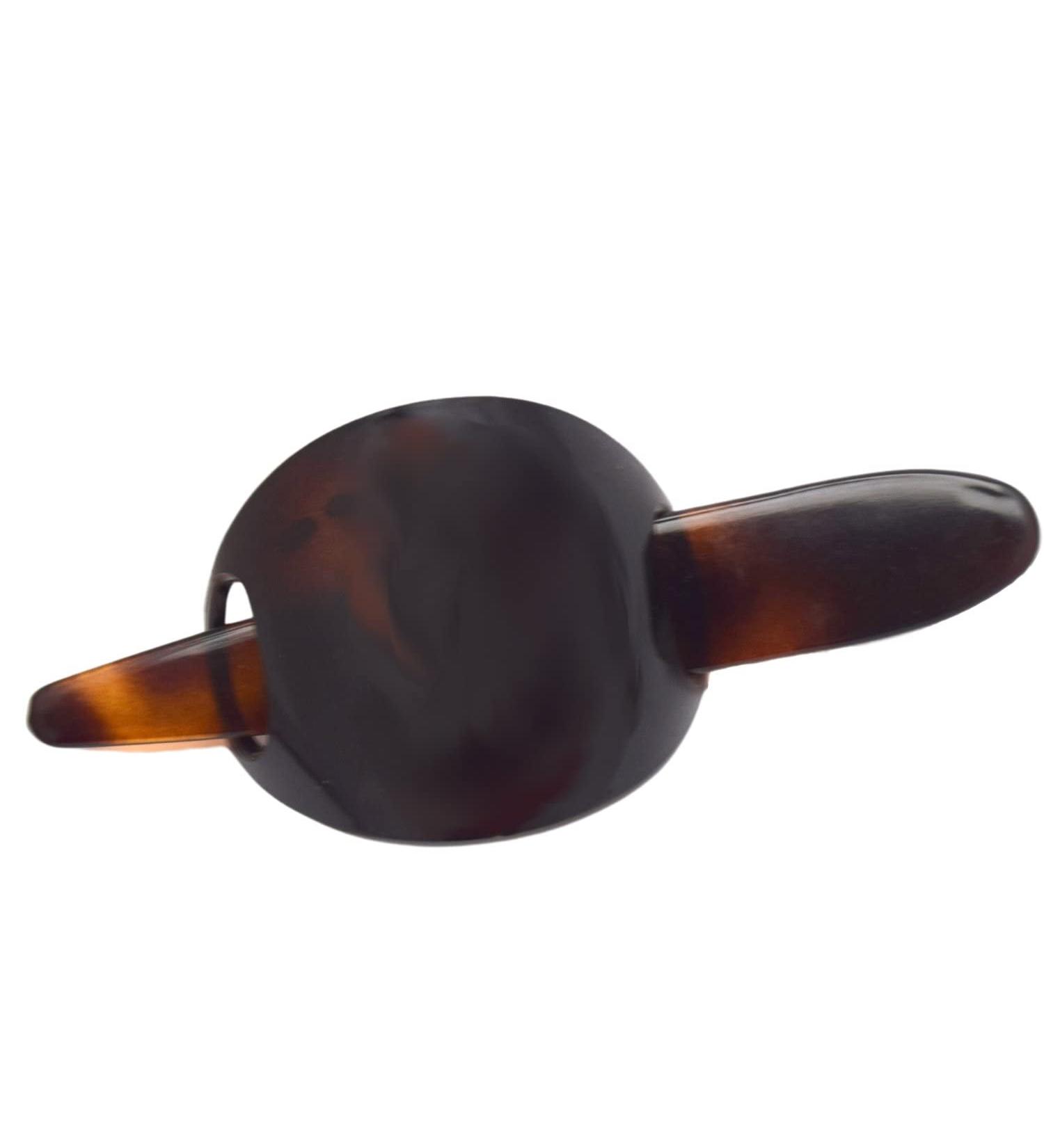 Parcelona French Classic Brown Shell Hair Bun Holder Cover Barrette Clip - Buy Online on GoSupps.com