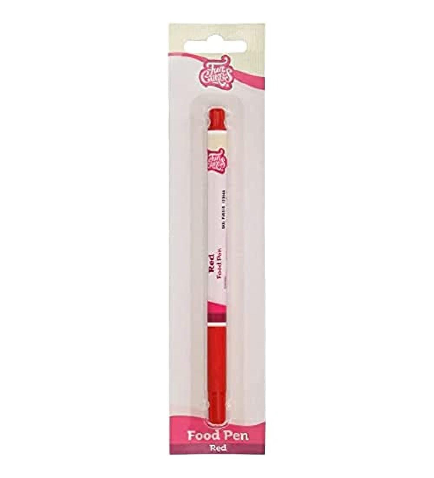 FunCakes Food Pen Red: Writer with 100% Edible Ink Flexible Tip for both thick and thin lines.Great for personalizing your treats with Messages Quick drying time Halal certified - Buy Online on GoSupps.com