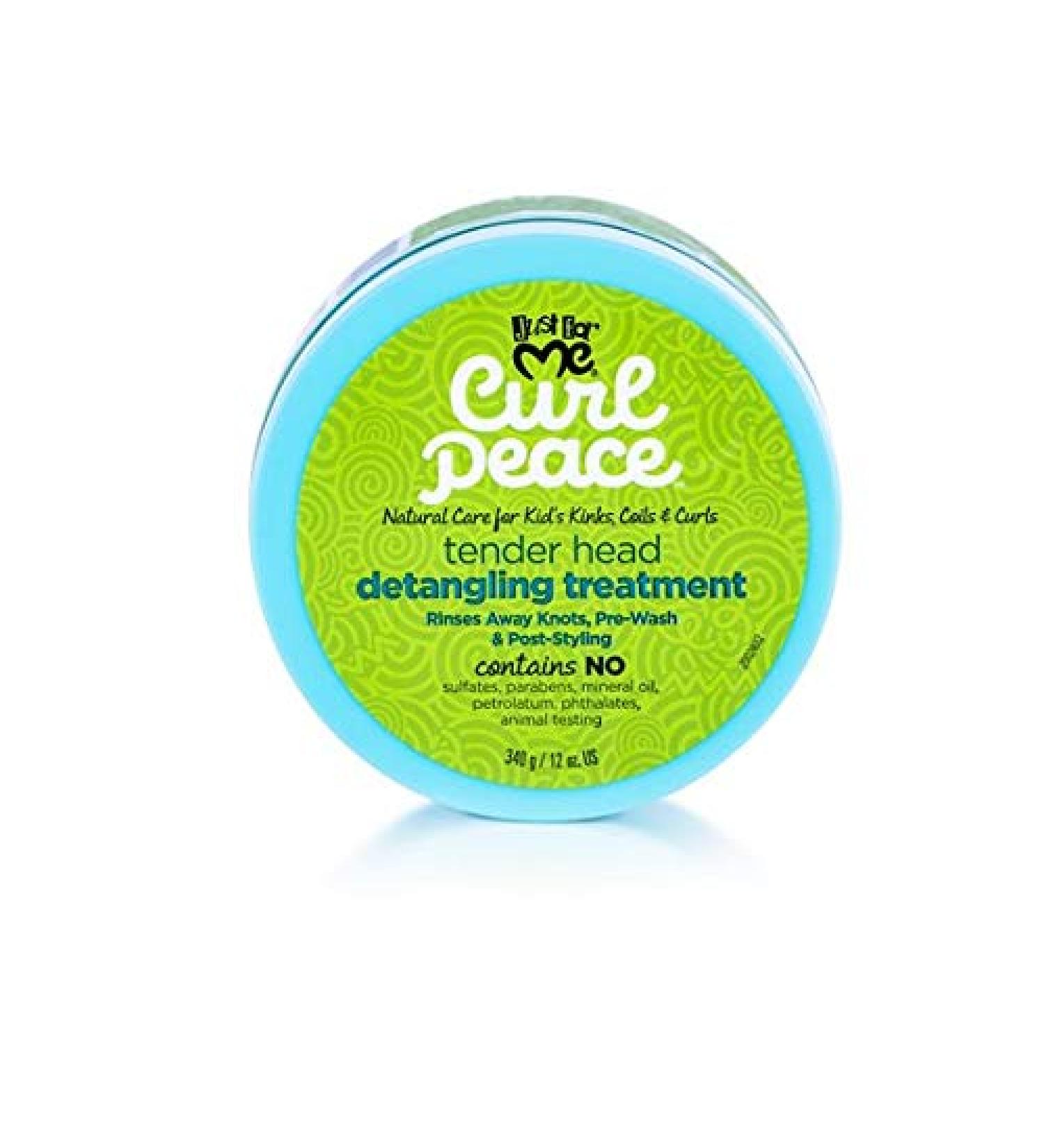 Just For Me Curl Peace Tender Head Detangling Treatment - 12 oz - Paraben, Sulfate, Mineral Oil, and Petrolatum-Free - Pre-Wash & Post-Styling - Gentle Knot Removal - No Animal Testing - Buy Online on GoSupps.com