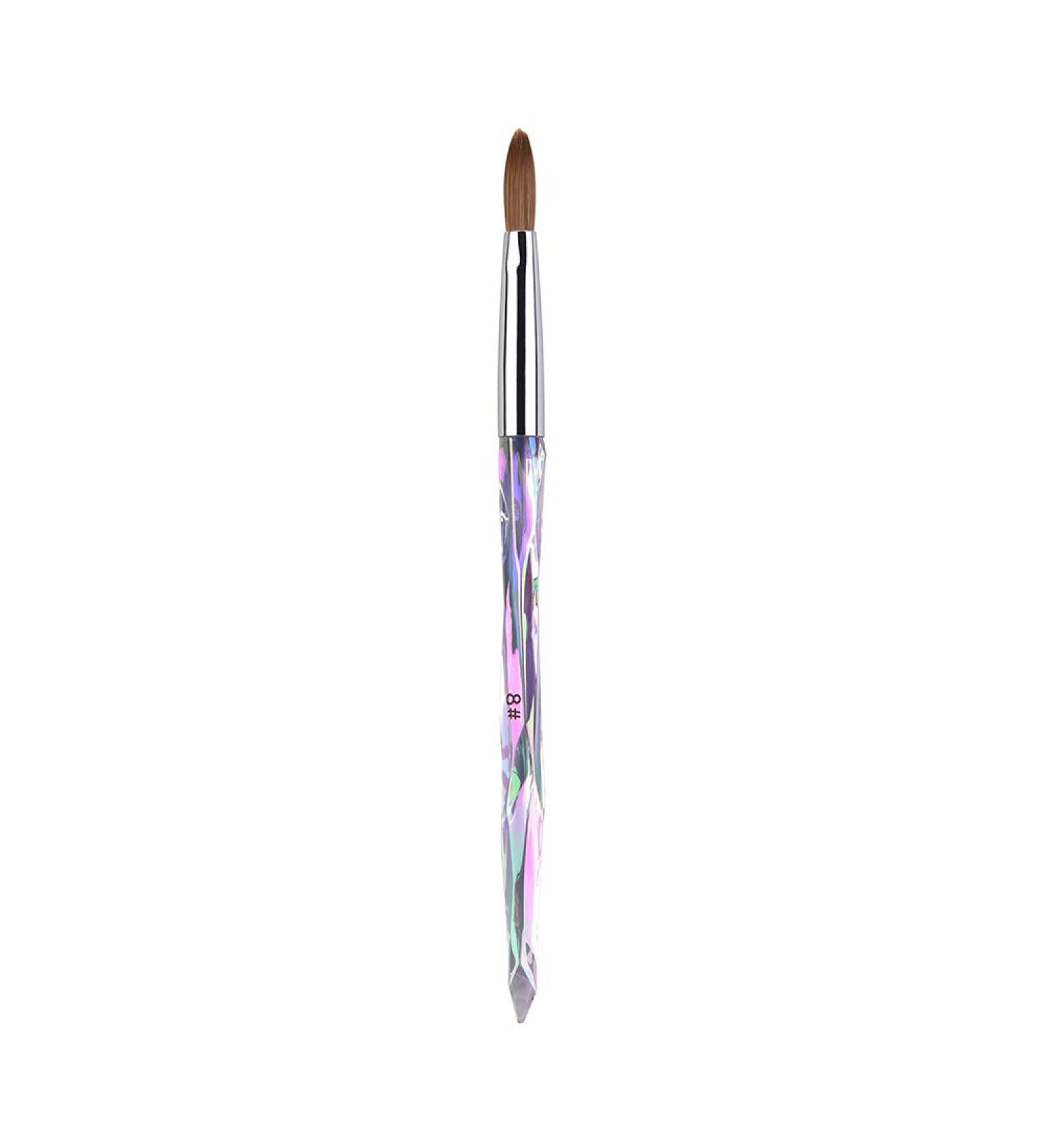 Alexnailart Symphony Handle Acrylic Nail Brush - 8# Manicure Design Tool for Precision Nail Art - Buy Online on GoSupps.com