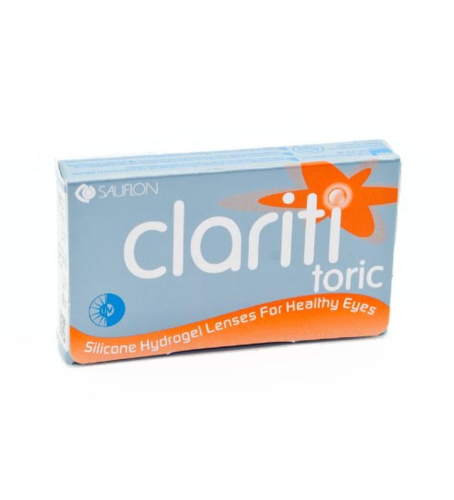 Sauflon contact lenses Clariti Toric - box of 6 (-6-0.75x080)