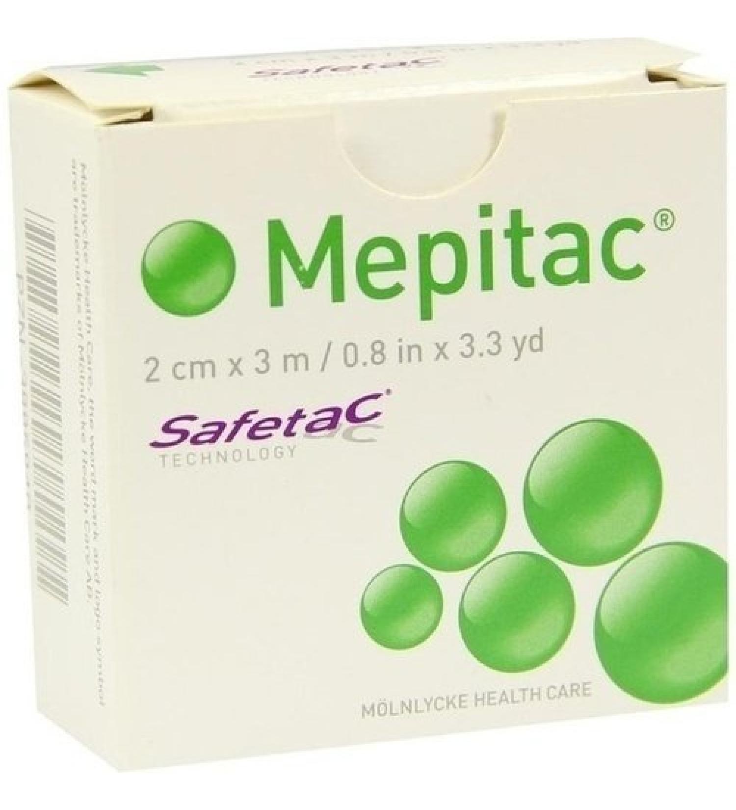 Mepitac 2 x 300 cm or (2cm x 3 m) Roll Non-Sterile by Mlnlycke Health Care GmbH