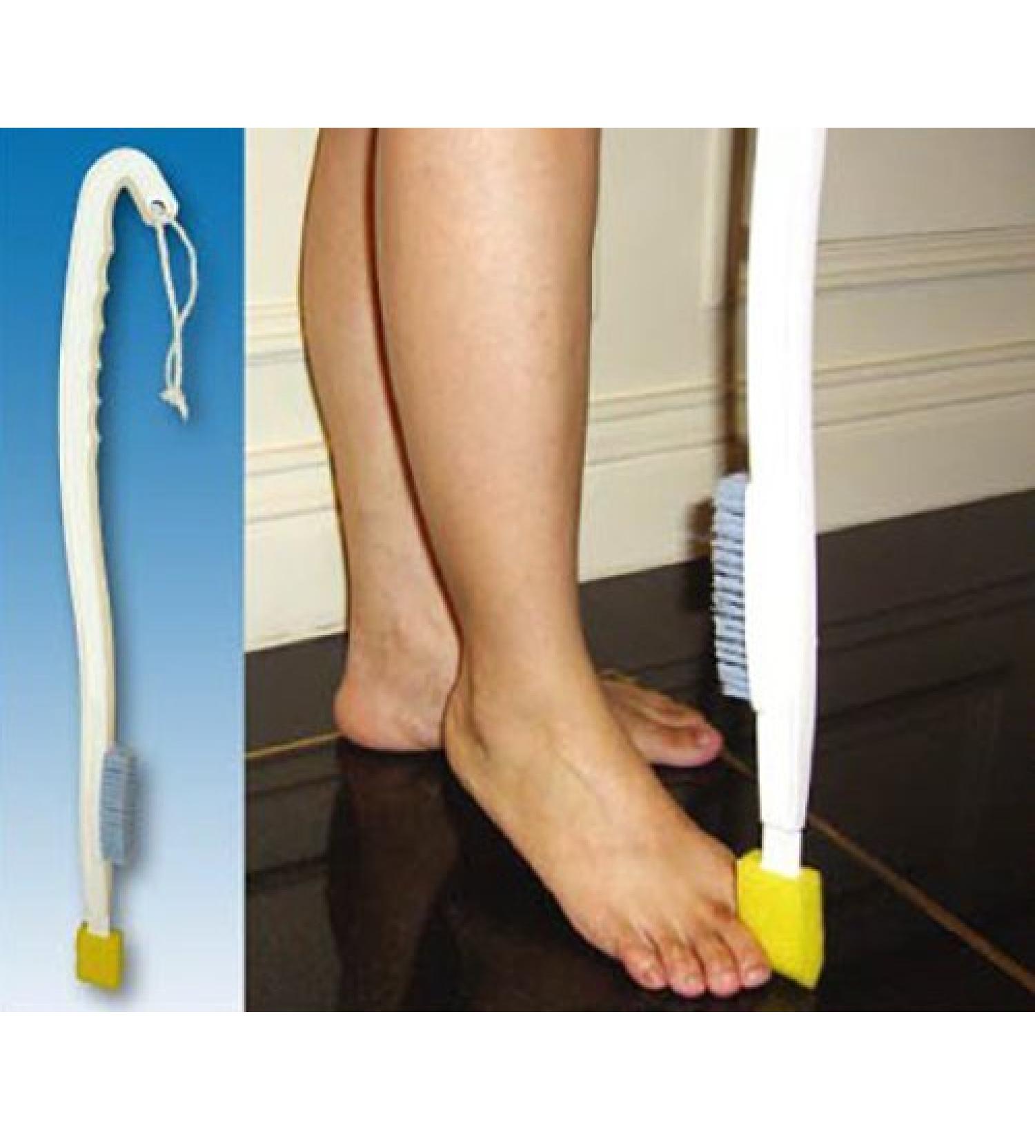 Long Handled Foot WASH + Toe WASH Sponge - Foot Brush - Disability Bathing AIDS