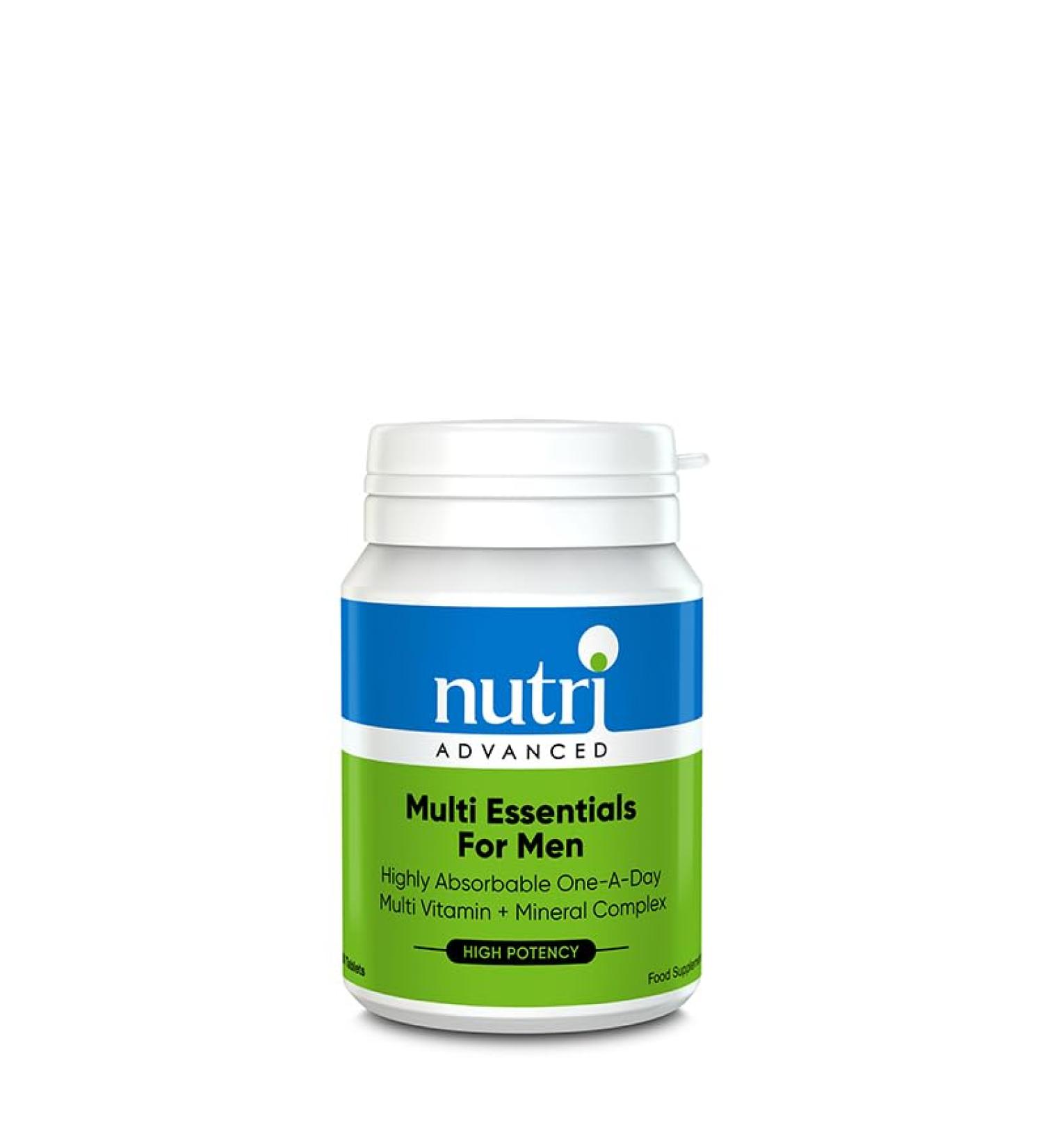 Nutri Advanced - Multi Essentials for Men Multivitamin - Vegetarian and Vegan - 30 Tablets 30 count (Pack of 1) - Buy Online on GoSupps.com
