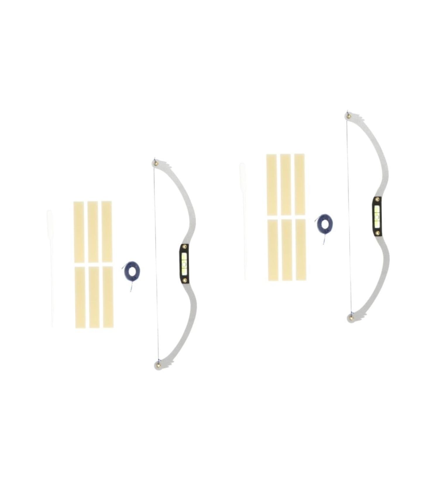 Hemoton 2pcs Bow Eyebrow Ruler Eyebrow Level Tool Eyebrow Level Ruler Eyebrow Stencil Ruler Draw a Line Set - Buy Online on GoSupps.com