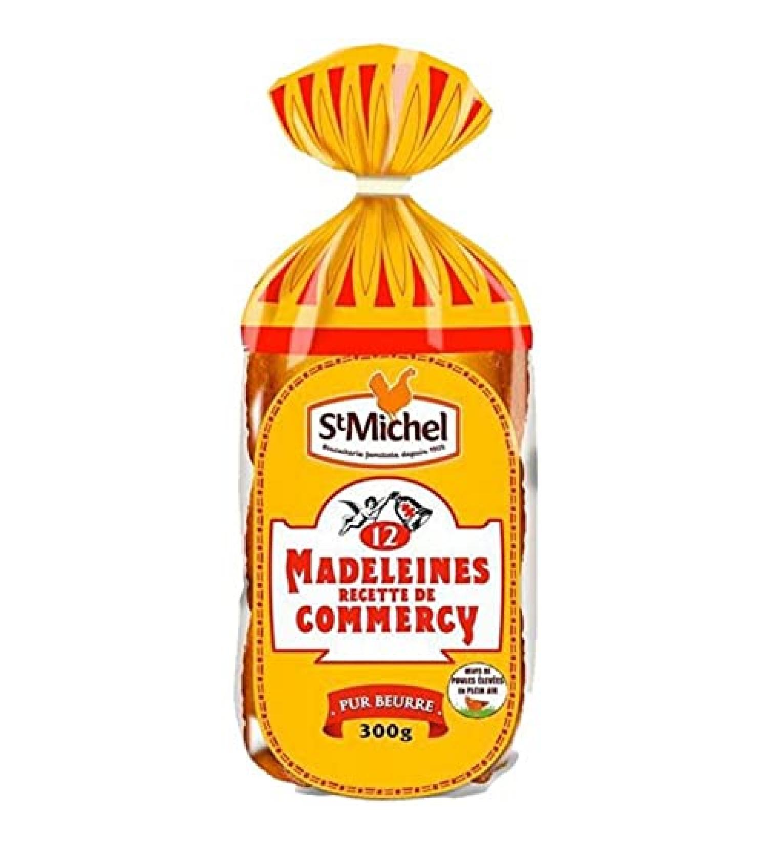 St Michel Madeleines de Commercy Pure Butter 300 g (Pack of 3)