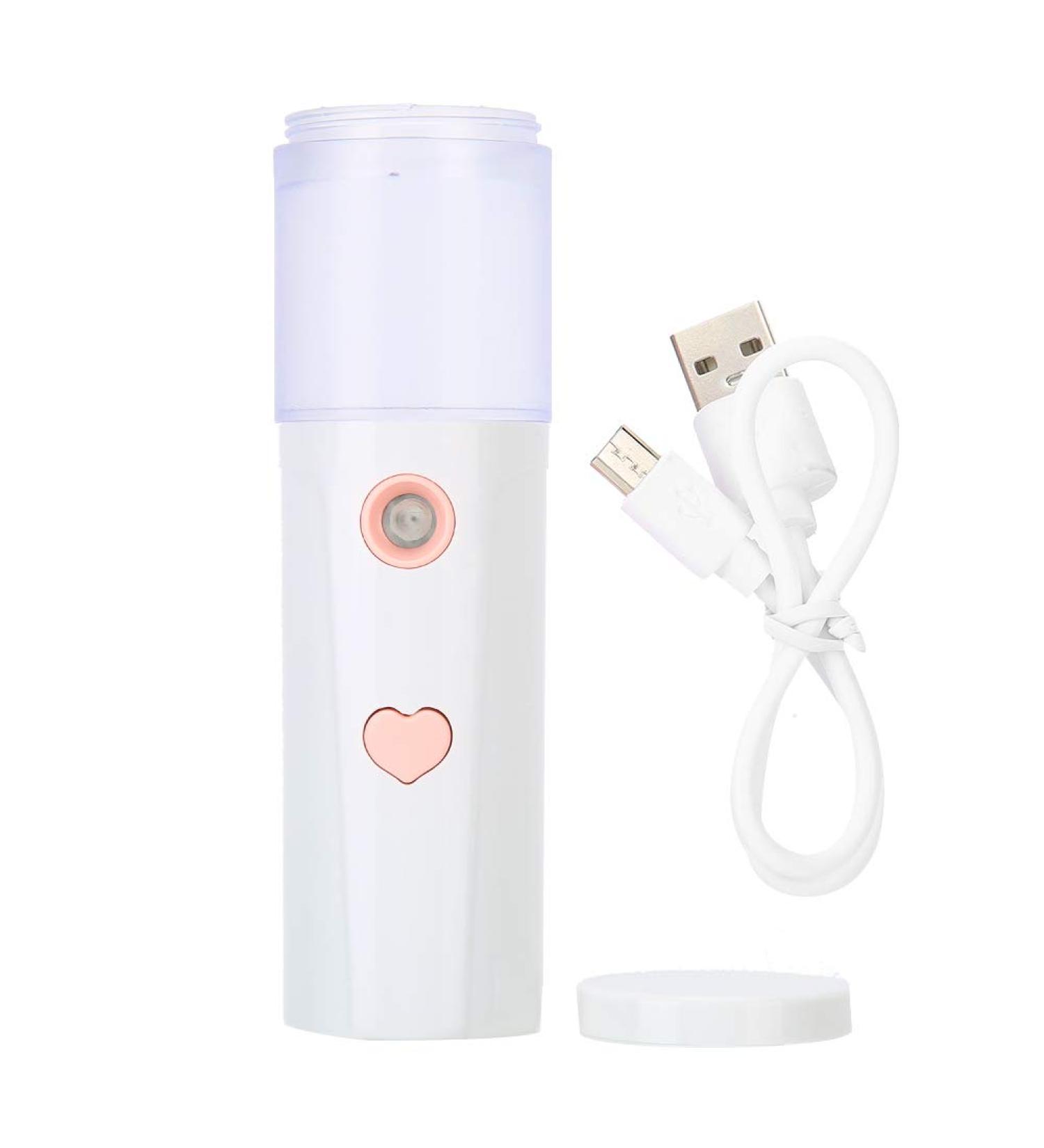 30Ml Nano Facial Sprayer Face USB Rechargeable Portable Facial Moisturizer Sprayer (White) - Buy Online on GoSupps.com