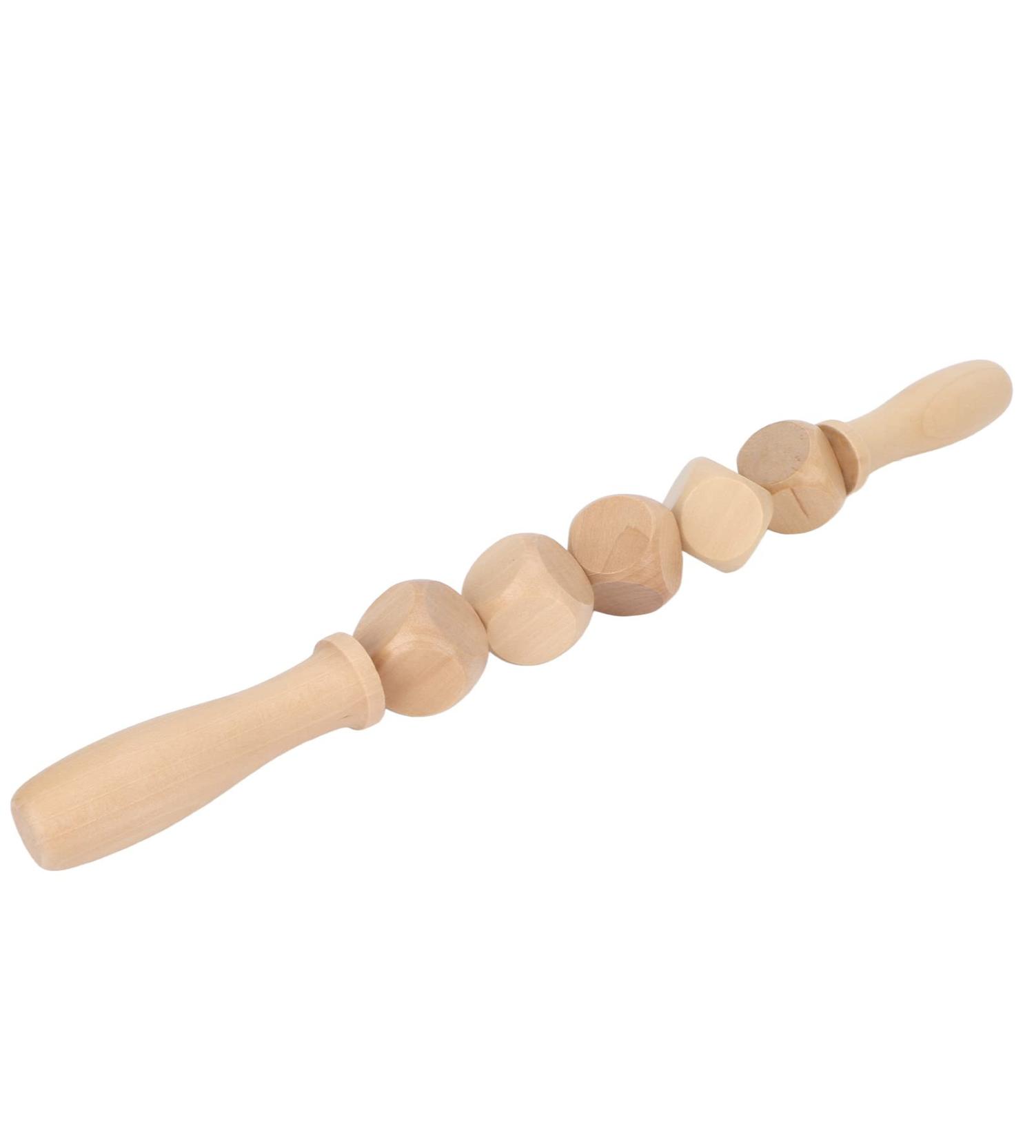Holz Therapy Massager - Handmade Wood Massage Roller for Lymphatic Drainage & Cellulite Relief | Muscle Pain Relief Device - Buy Online on GoSupps.com