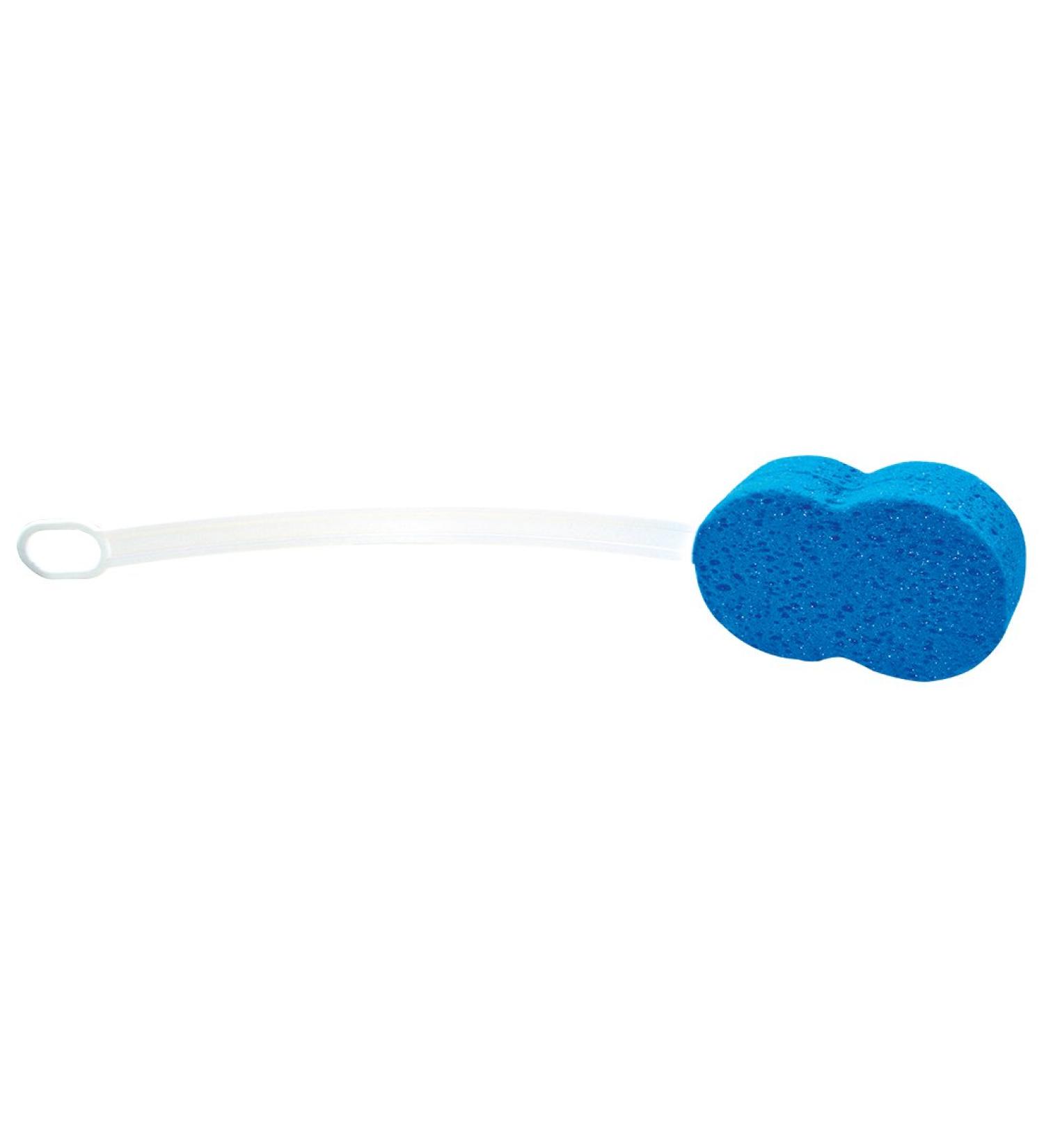 Pflegehome24 back sponge white-blue plastic length: 56 cm back sponge creaming aid