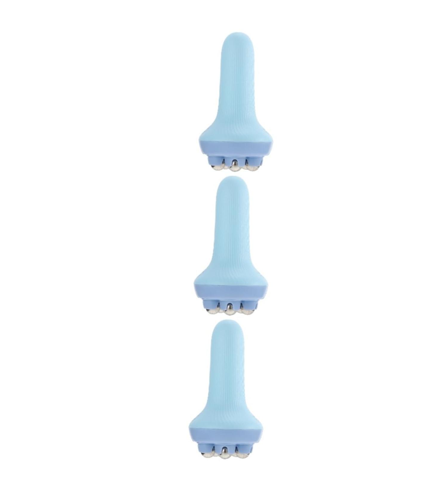 Lurrose 3-Piece Metal Ice Massage Roller Set | Effective Hair Growth & Body Leg Relief | Sports Steel Ball Massage Device 14.5x7.5cm | International Shipping Available - Buy Online on GoSupps.com