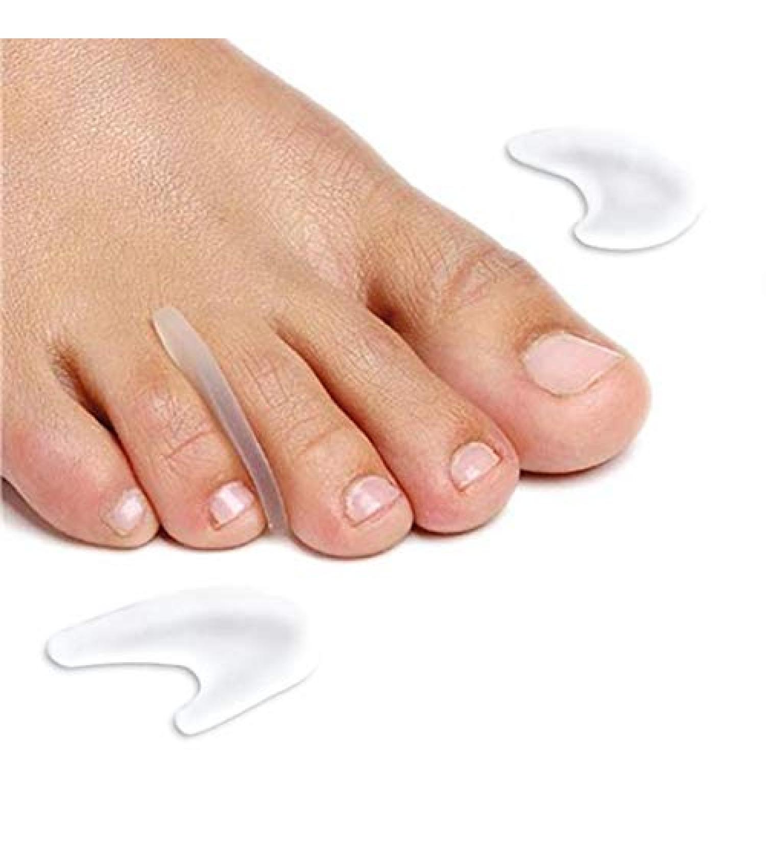 PediGel Toe Separator for Overlapping Toes - 4 Units - Medically Approved Polymer Gel - Universal Fit - Buy Online on GoSupps.com
