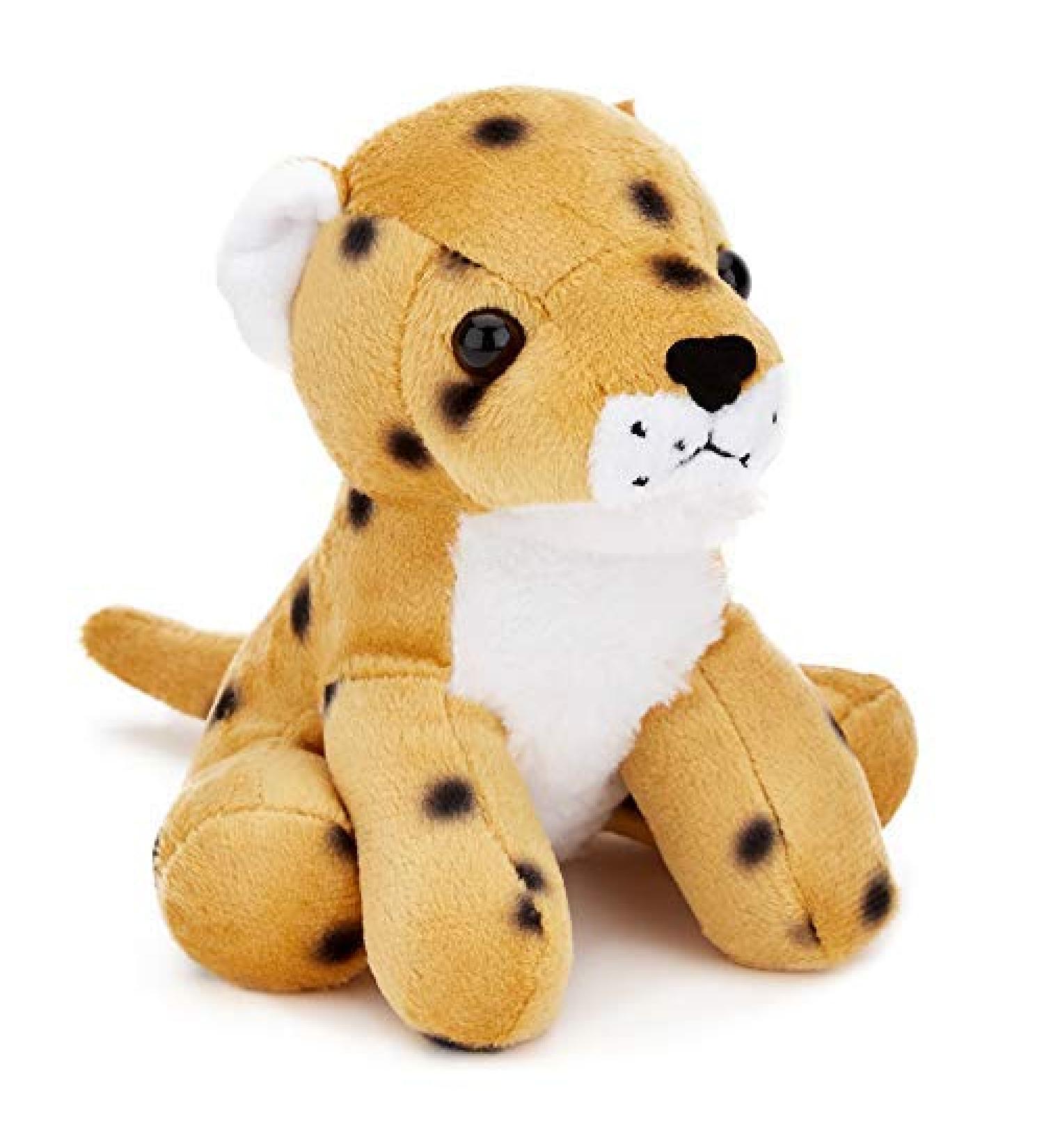 Zappi Co Children's Soft Cuddly Plush Toy Animal - Perfect Perfect Soft Snuggly Playtime Companions for Children (12-15cm /5-6") (Cheetah)