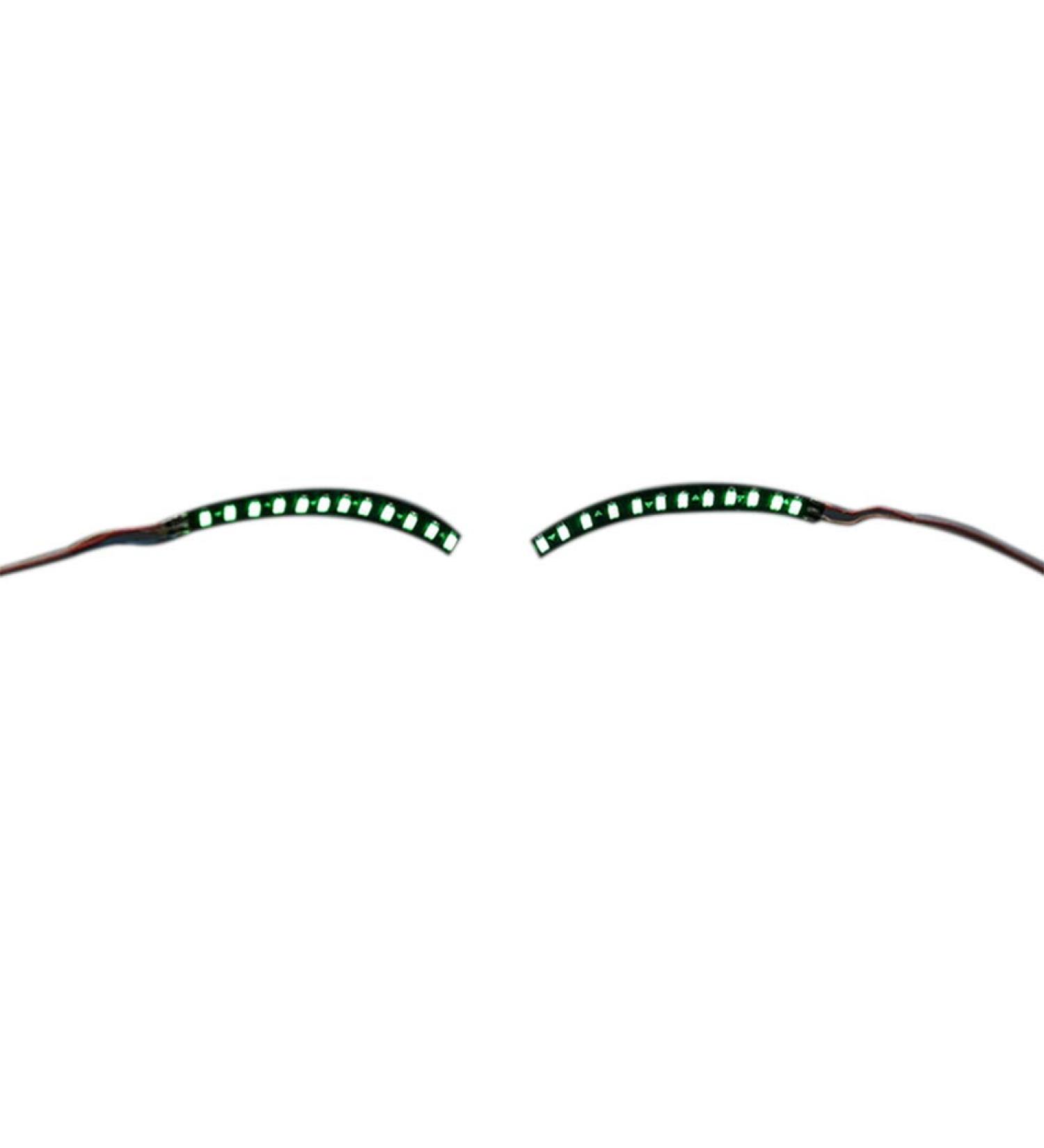 Lijun LED Light Up Waterproof False Eyelashes - Luminous Green Halloween Party Lash Essentials - Buy Online on GoSupps.com