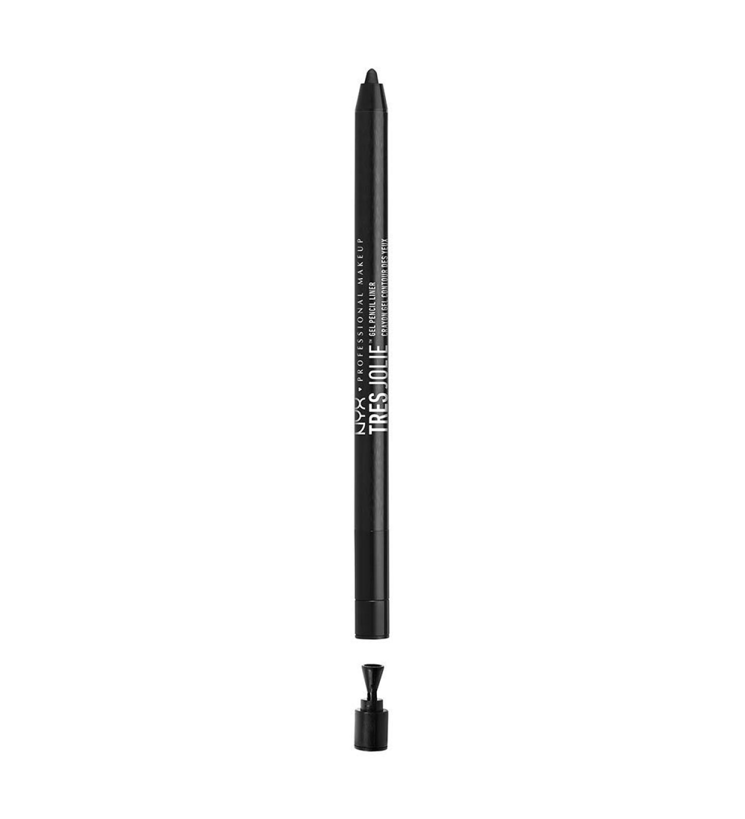 NYX Tres Jolie Gel Pencil Liner - Pitch Black | Professional Makeup - Buy Online on GoSupps.com