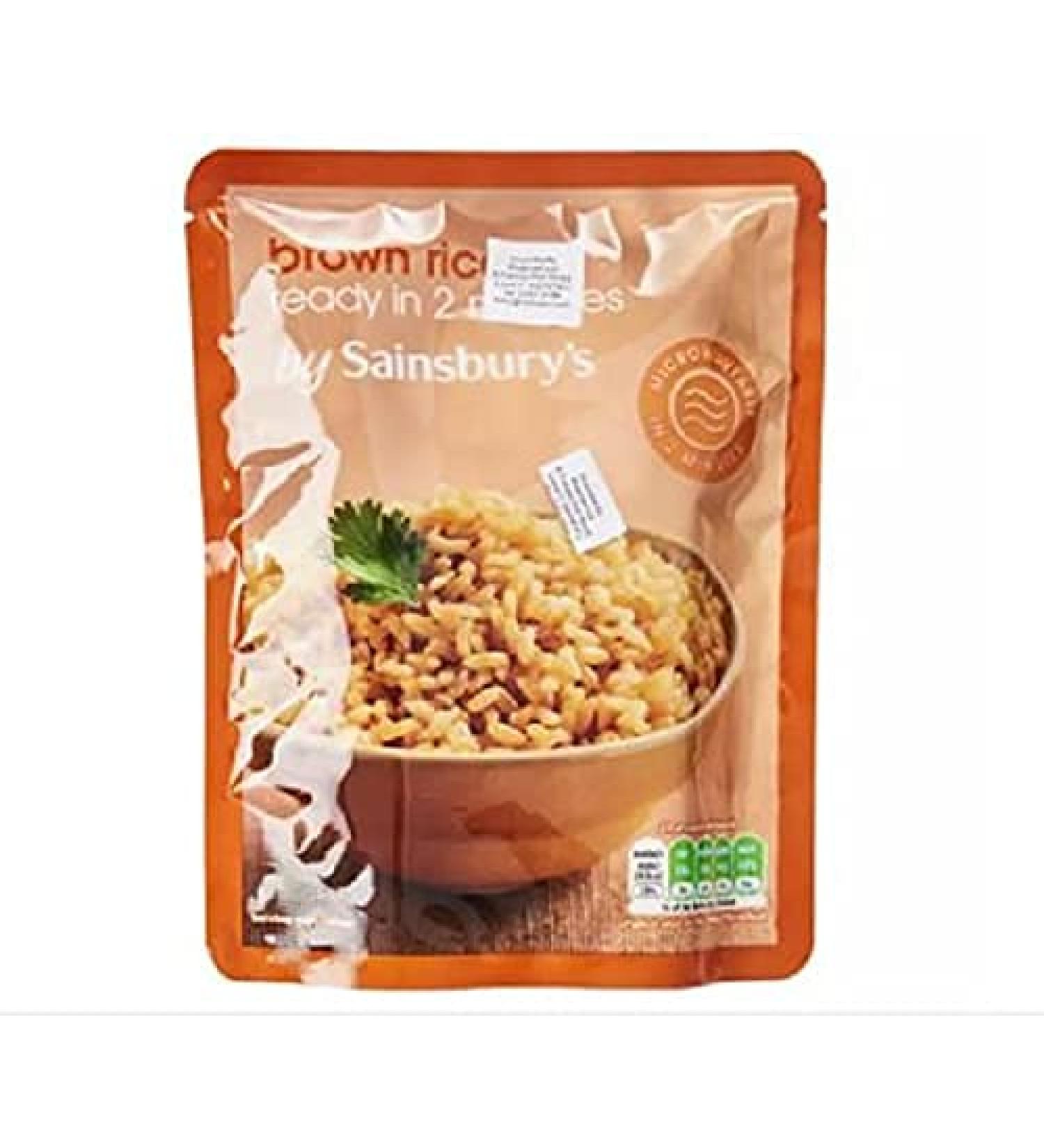  Sainsbury's Sainsbury's Microwave Brown Rice 250g Cooked brown long grain. - Buy Online on GoSupps.com