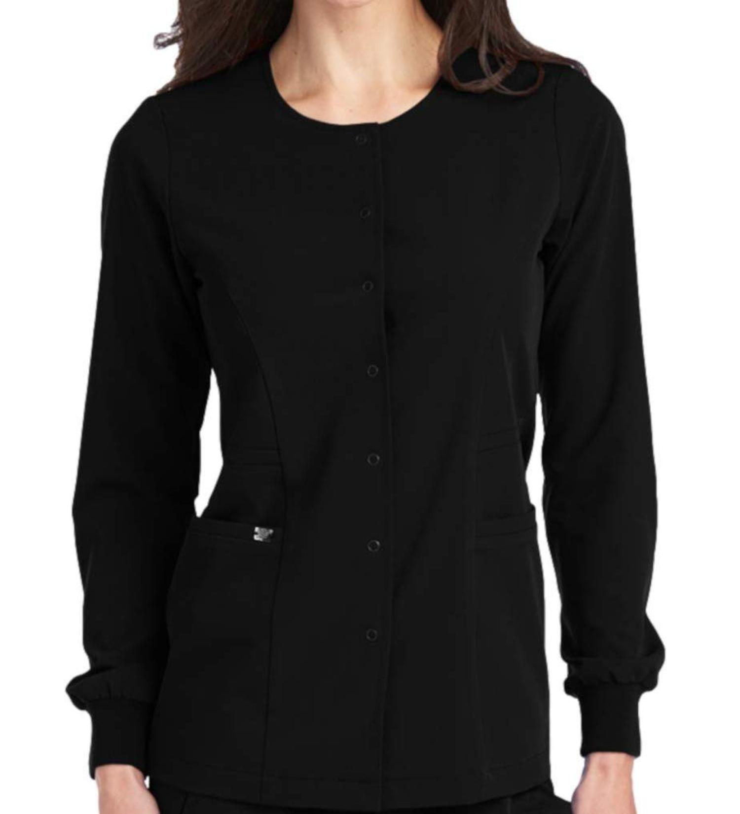 Grey's Anatomy 2407 Signature Warm-up Jacket in Medium Black - Buy Online on GoSupps.com