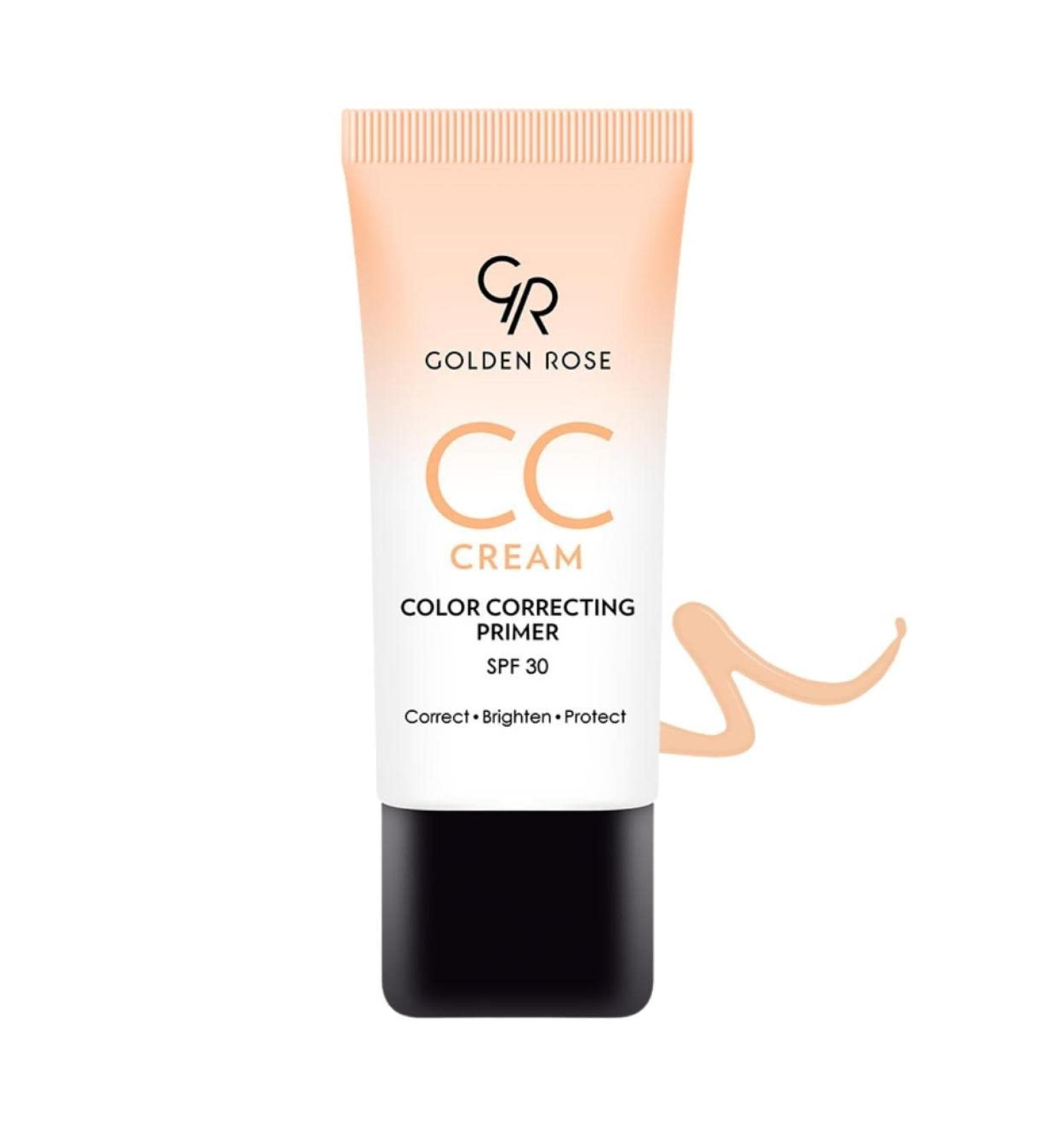 Golden Rose CC Cream Color Correcting Primer (Orange) - Flawless Makeup Base Intense Hydration & International Shipping - Buy Online on GoSupps.com