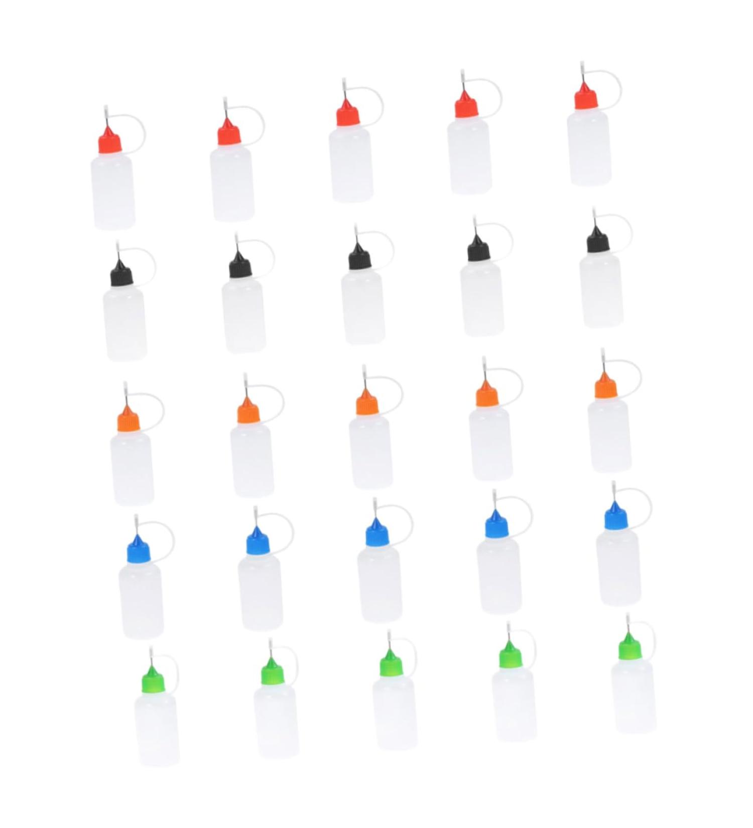 LALAFINA 30ml Precision Tip Applicator Bottles Squeezable Bottles for Glue and Pigments Storage Containers Paint Nozzles Easy Color Distinction and Leakproof - Buy Online on GoSupps.com