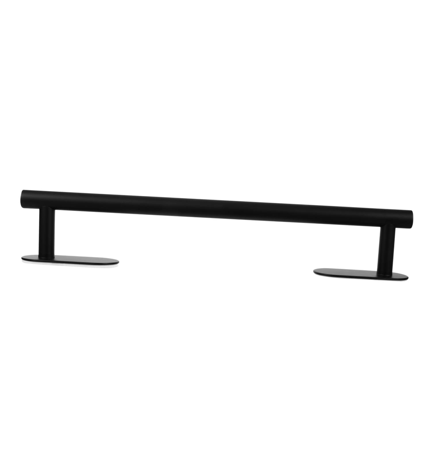 jojofuny Black Washcloths Single Bar Hand Rail for Coat Mounted Kitchen Bathroom Bath Rack Towel Racks Stainless Required Black 40X7cm - Buy Online on GoSupps.com