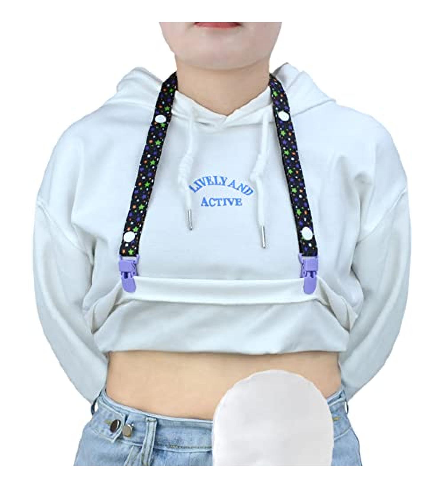 2 Pack Stoma Shirt Saver Straps - Ostomy Bag Change Assistance for Cleanliness | Colostomy, Ileostomy, Urostomy Supplies - Buy Online on GoSupps.com