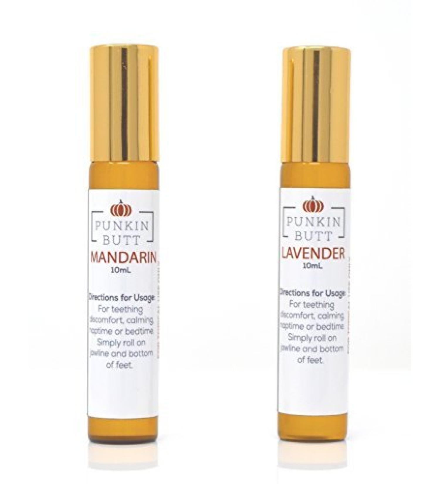 Punkin Butt Soothing Oil Set- Calm Baby with organic Lavender and Mandarin essential oils